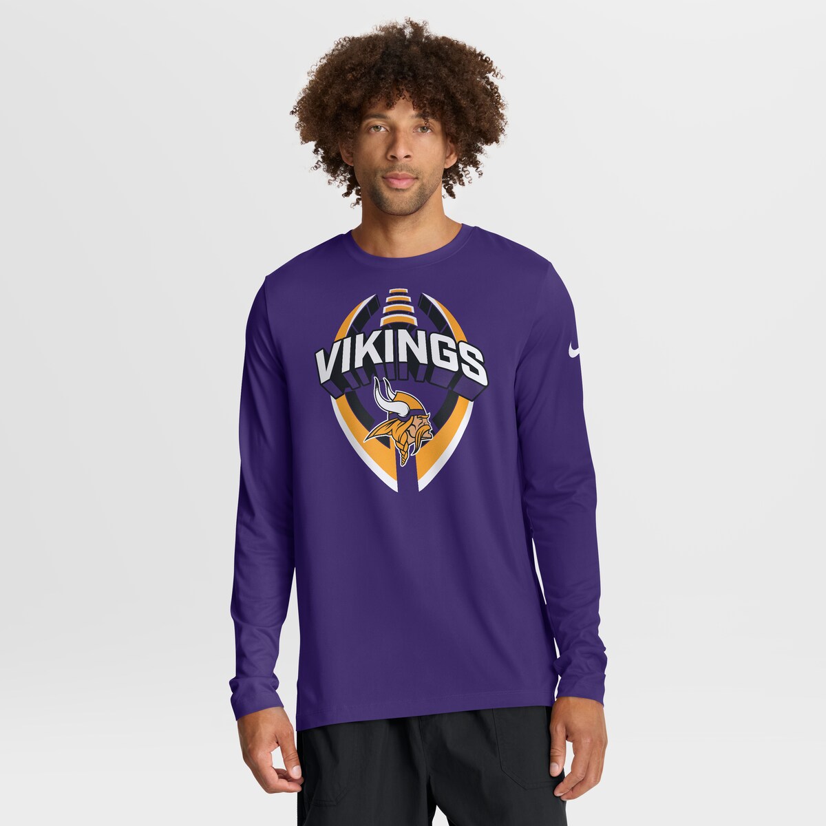 【公式グッズ】NFL バイキングス 長袖 Tシャツ Nike/ナイキ メンズ パープル (25 Men's Nike Primetime Legend Icon Dri-Fit LST - R)|Fanatics公式ストア 店