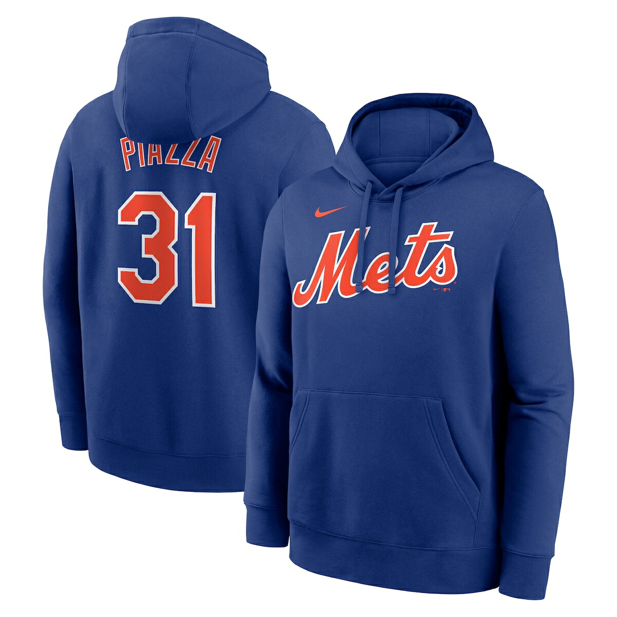 【公式グッズ】MLB メッツ マイク・ピアッツァ プルオーバー パーカー Nike/ナイキ メンズ ロイヤルブルー (Nike Name and Number Club Hoodie)
