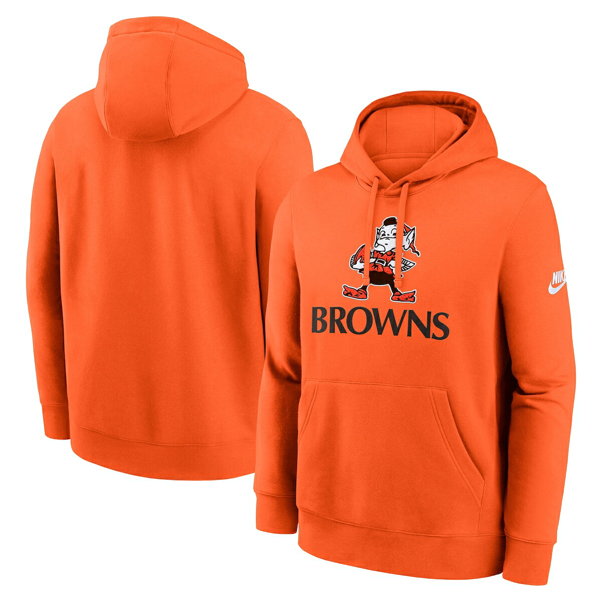 【公式グッズ】NFL ブラウンズ プルオーバー パーカー Nike/ナイキ メンズ オレンジ (Men's Nike Best Season Rewind Club Hoodie)