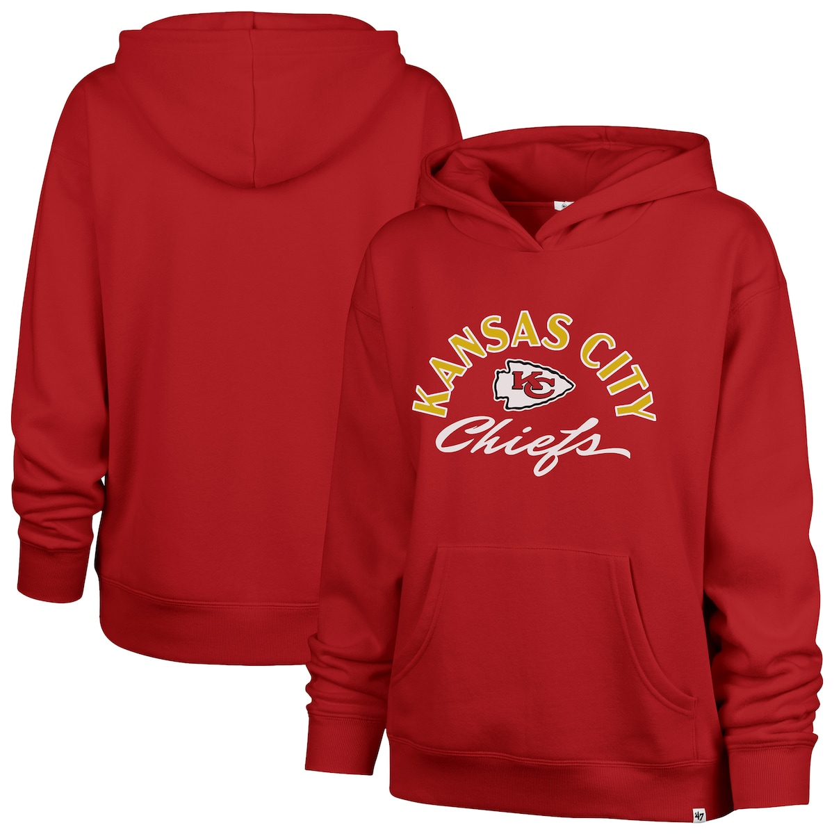 【公式グッズ】NFL チーフス パーカー '47/フォーティーセブン レディース レッド (NFL Womens Plus Whirlwind Naomi Hoodie - R)|Fanatics公式ストア 店