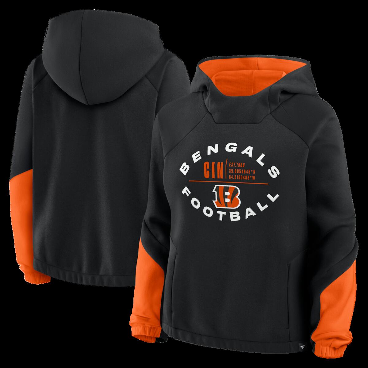 【公式グッズ】NFL ベンガルズ パーカー Fanatics/ファナティクス レディース ブラック (NFL Womens Redzone Bubble Screen POH)