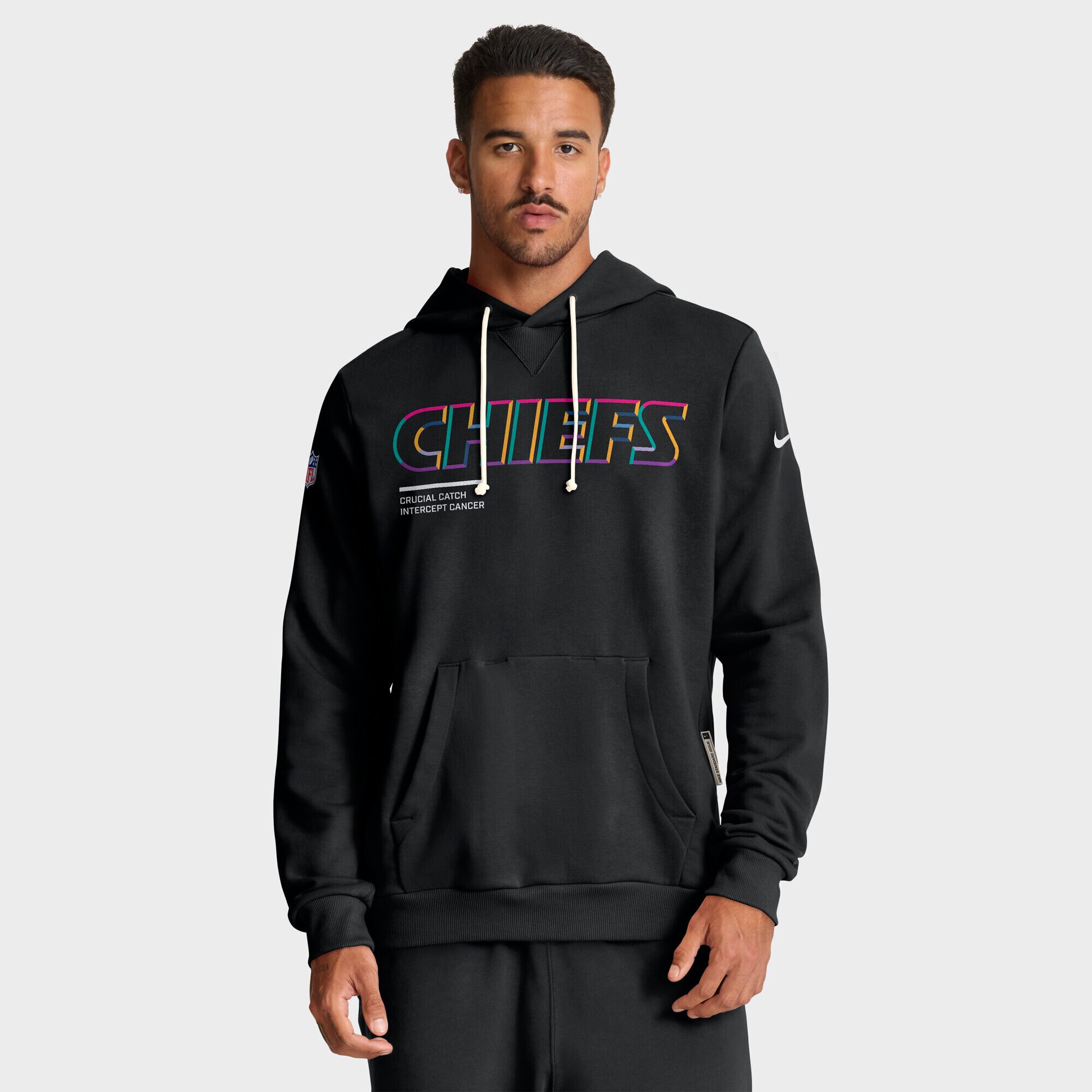 【公式グッズ】NFL チーフス Dri-FIT パーカー Nike/ナイキ メンズ ブラック (25 Men's Nike Crucial Catch Dri-Fit Sideline PO Hood - Tall)