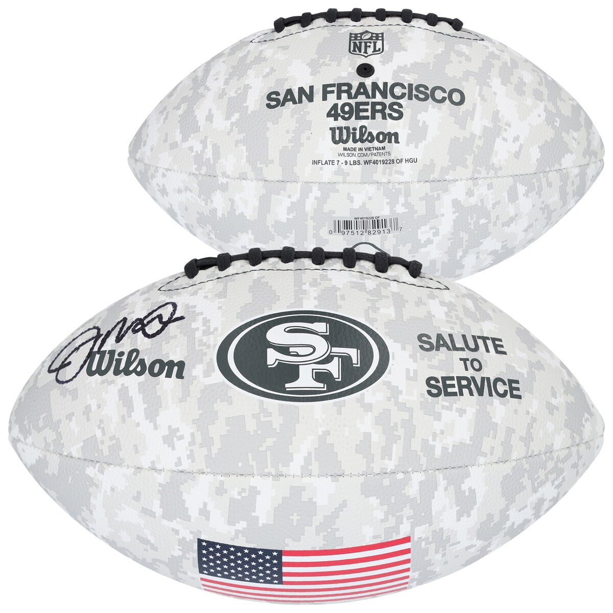 【公式シリアル番号付き】NFL 49ers ジョー・モンタナ 直筆サイン入り フットボール Fanatics Authentic/ファナティクスオーセンティック (AUT FOOTBALL 45880)｜Fanatics公式ストア 店