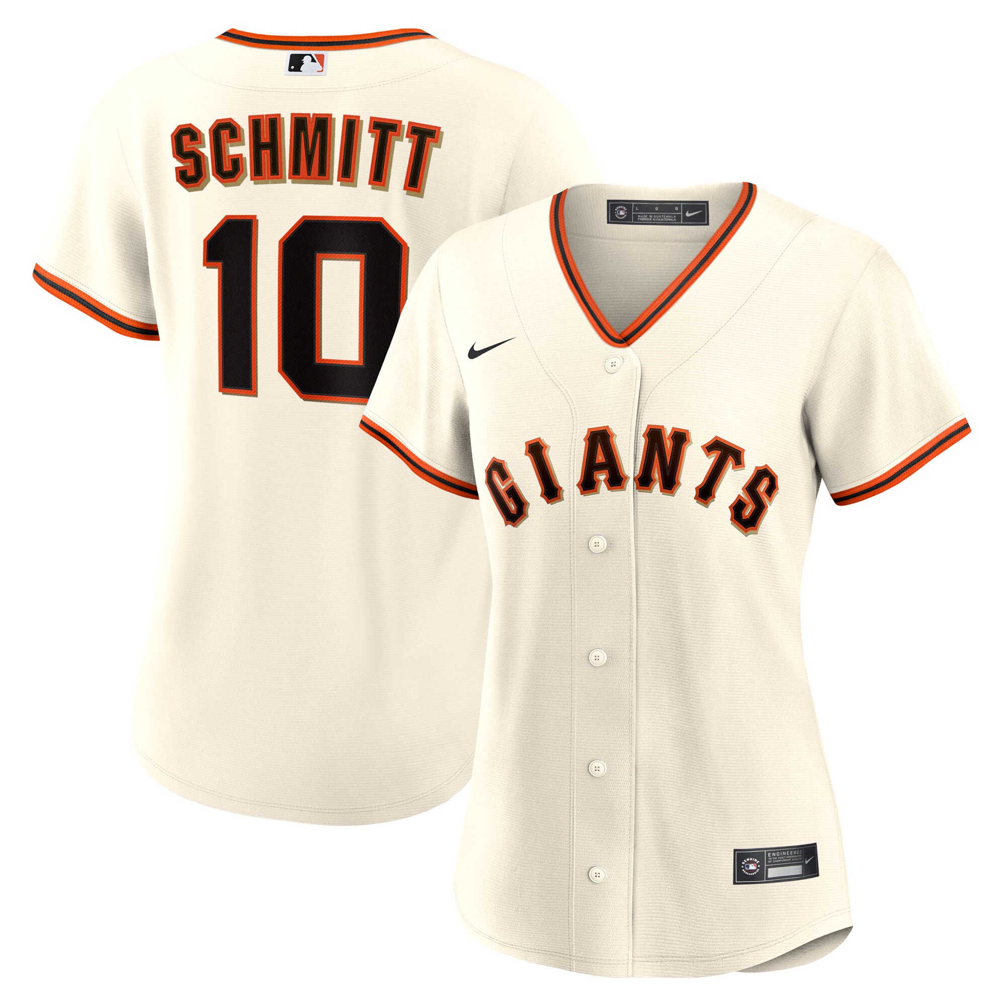 【公式グッズ】MLB ジャイアンツ 00 ホーム ユニフォーム （レプリカ） Nike/ナイキ レディース クリーム (Women's Nike 1.0 Replica Player Jersey)