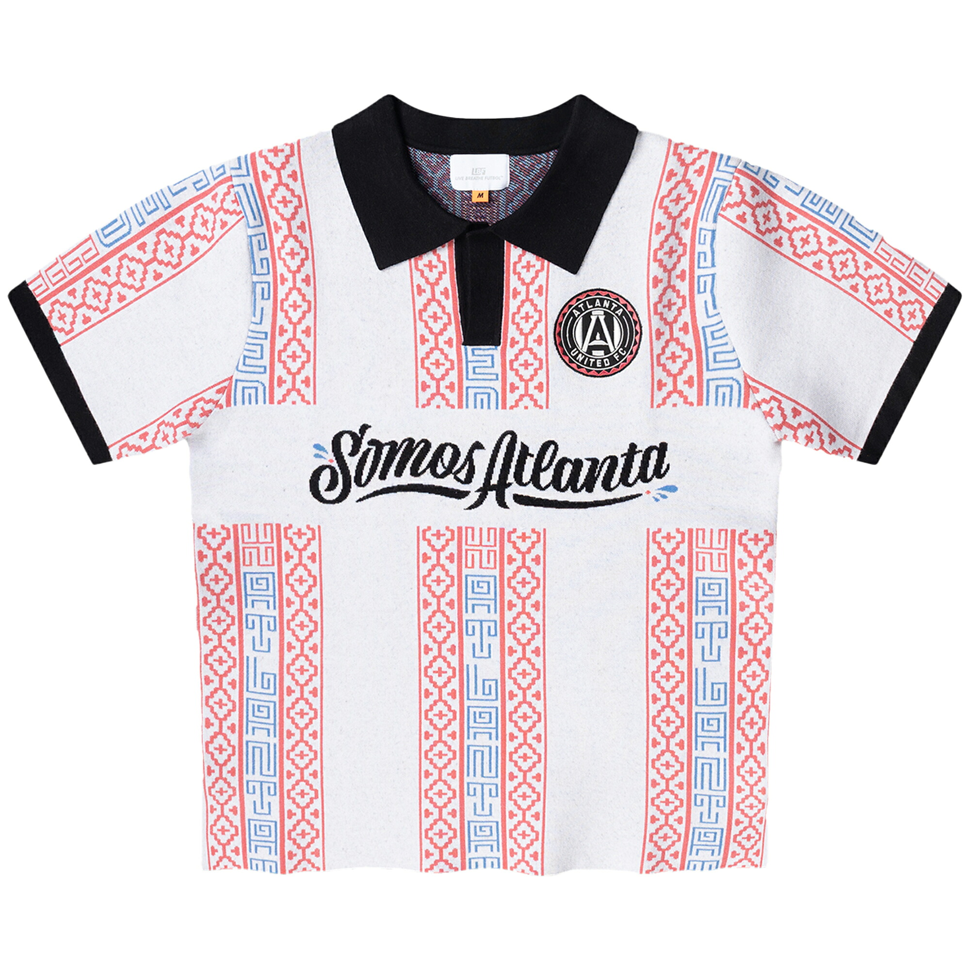 【公式グッズ】MLS アトランタ・ユナイテッドFC ポロシャツ Live Breathe Futbol メンズ ホワイト (LBF F25 Unisex Somos Collection Knitted Polo)