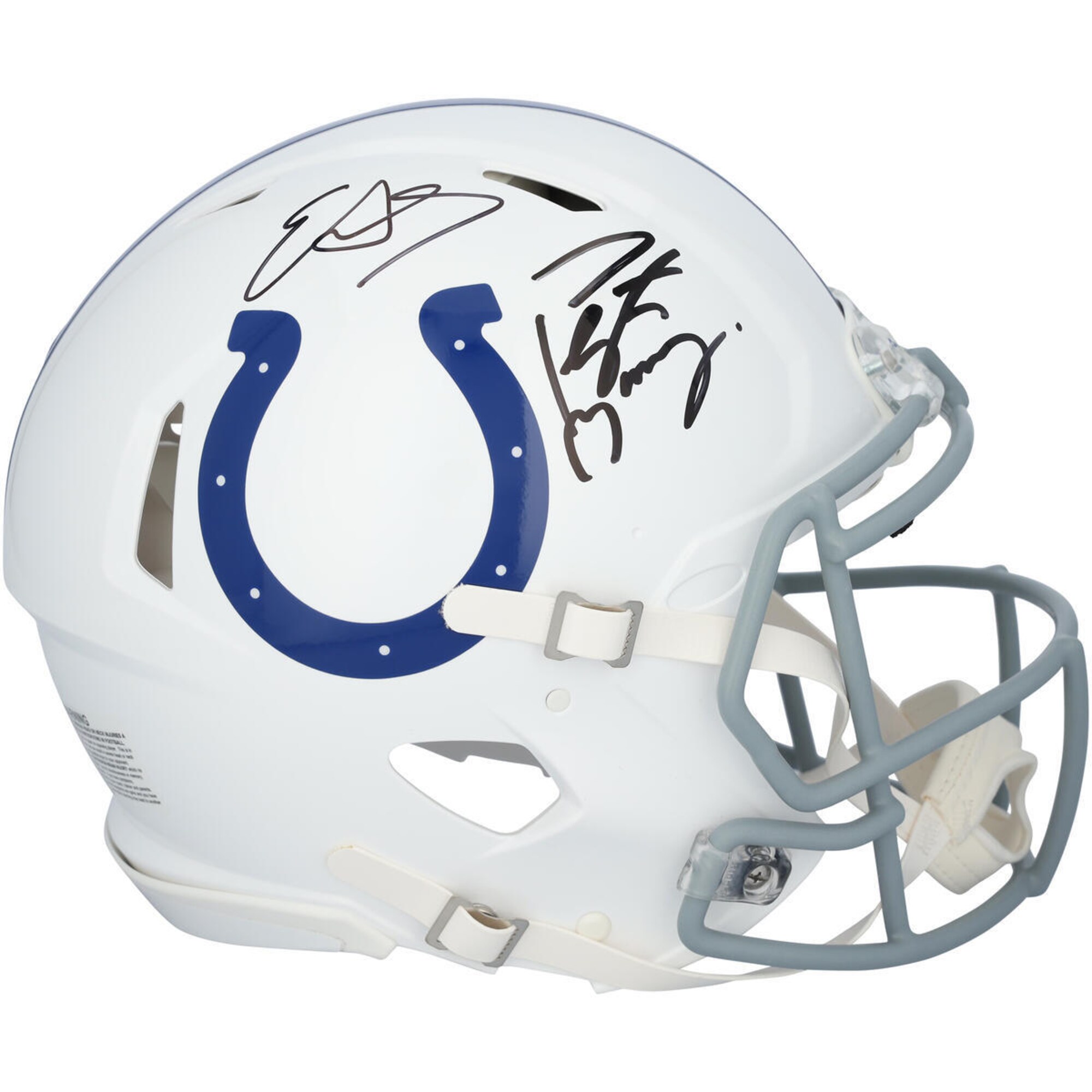 【公式シリアル番号付き】NFL コルツ エジャリン・ジェームス 直筆サイン入り 実物大 ヘルメット Fanatics Authentic/ファナティクスオーセンティック (AUT PRO HELMET 45856)｜Fanatics公式ストア 店 138,567円