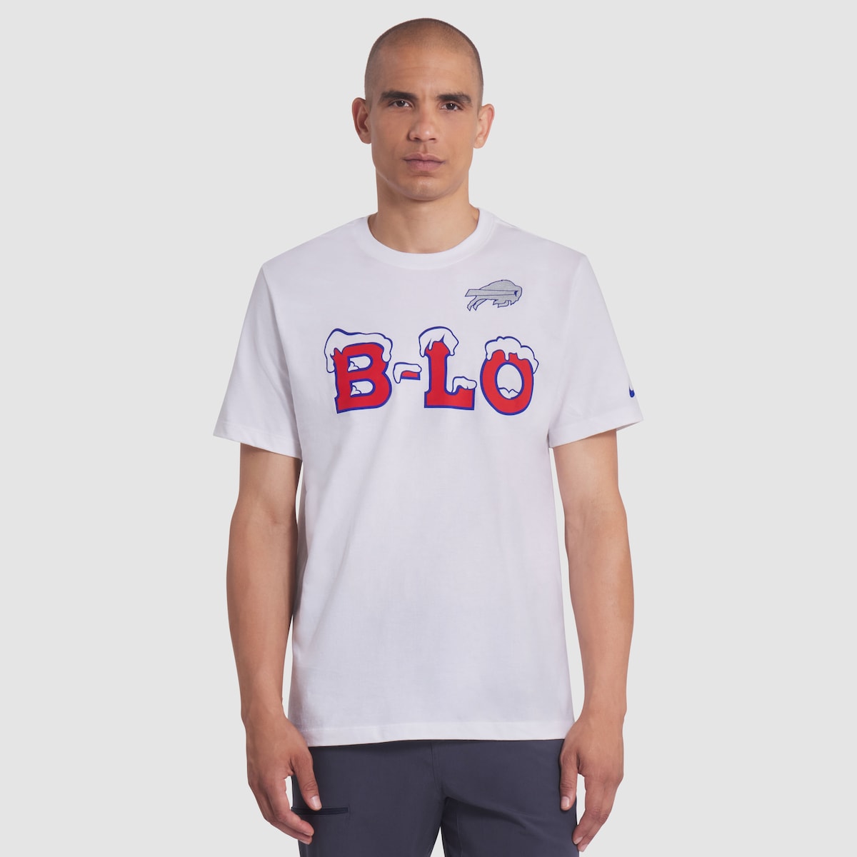 【公式グッズ】NFL ビルズ Tシャツ Nike/ナイキ メンズ ホワイト (25 Men's Nike Rivalries Essential Cotton SST)
