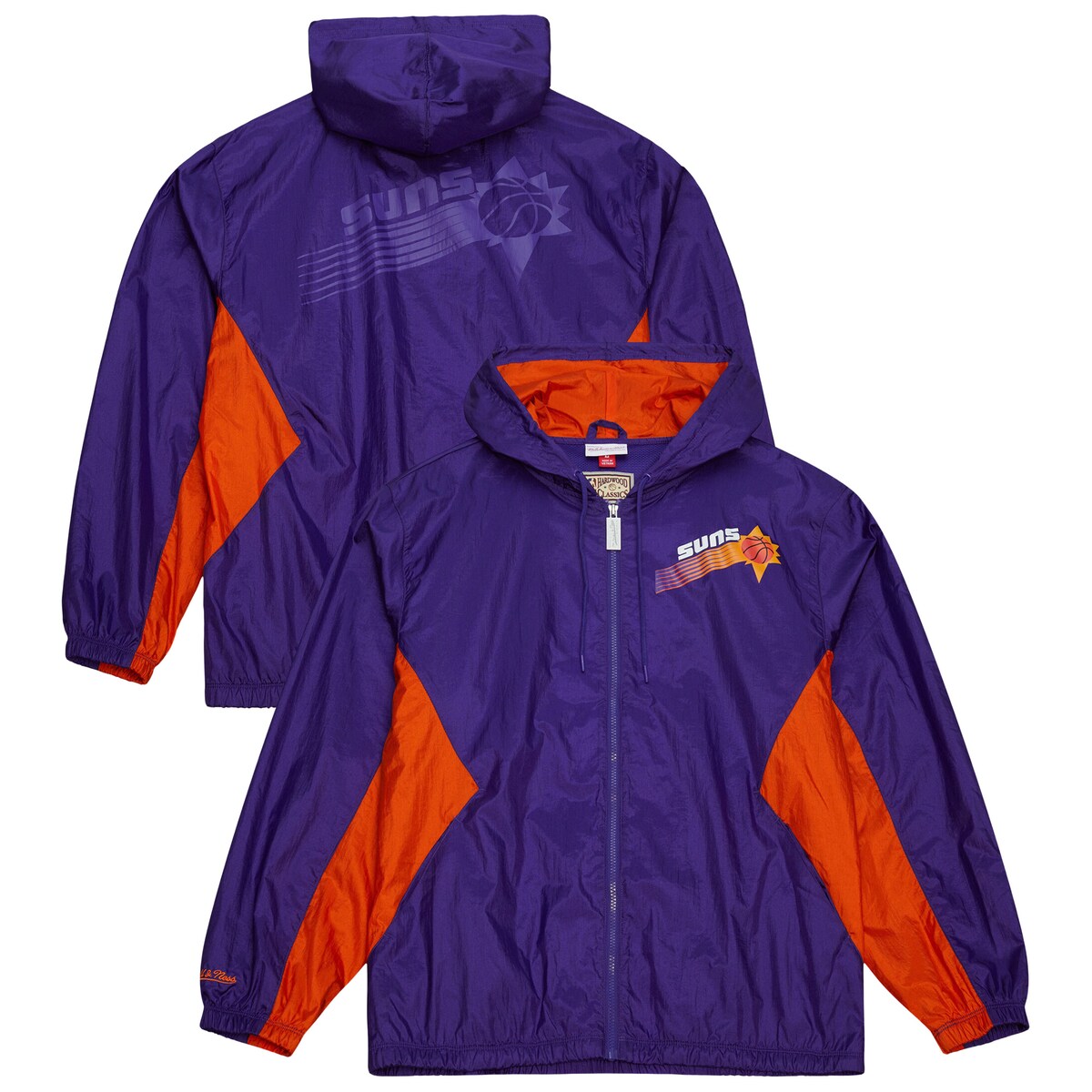 【公式グッズ】NBA サンズ ジャケット Mitchell & Ness/ミッチェル&ネス メンズ パープル (FA25 Mens MNC HWC Playmaker Collection Vintage Windbreaker Hooded Jacket)|Fanatics公式ストア 店