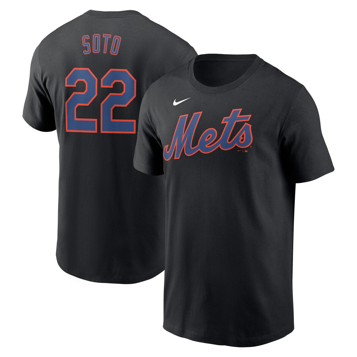 【公式グッズ】MLB メッツ ファン・ソト ネーム&ナンバー Tシャツ Nike/ナイキ メンズ ブラック (2025 Men's Nike Fuse N&N Tee)|Fanatics公式ストア 店