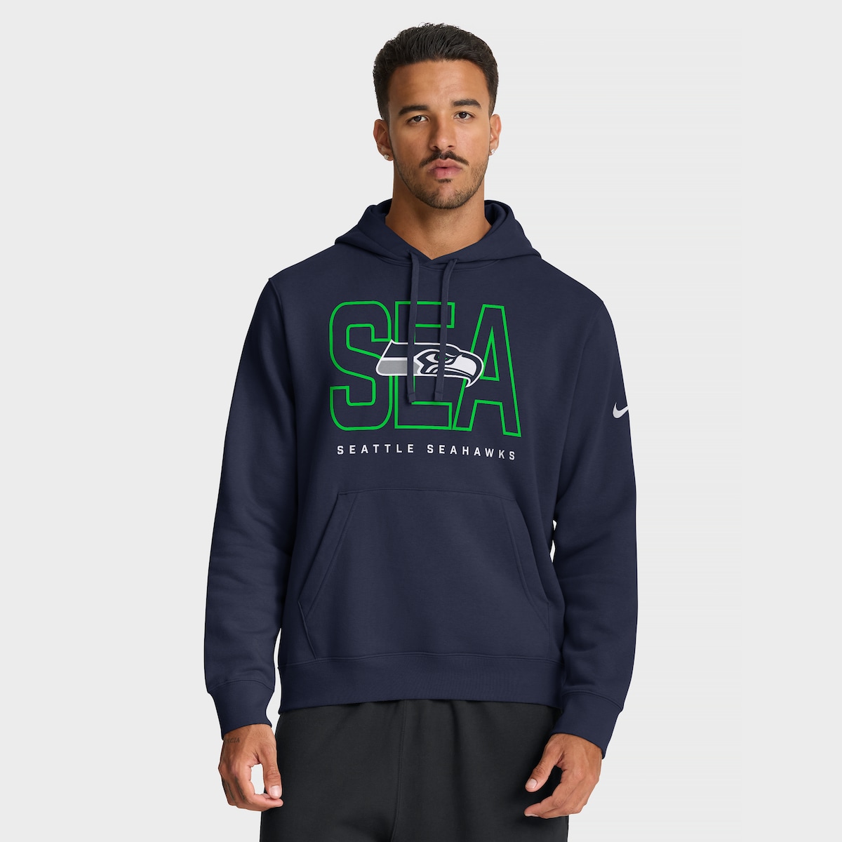 【公式グッズ】NFL シーホークス フリース パーカー Nike/ナイキ メンズ (25 Men's Nike Primetime Club PO Hoodie)