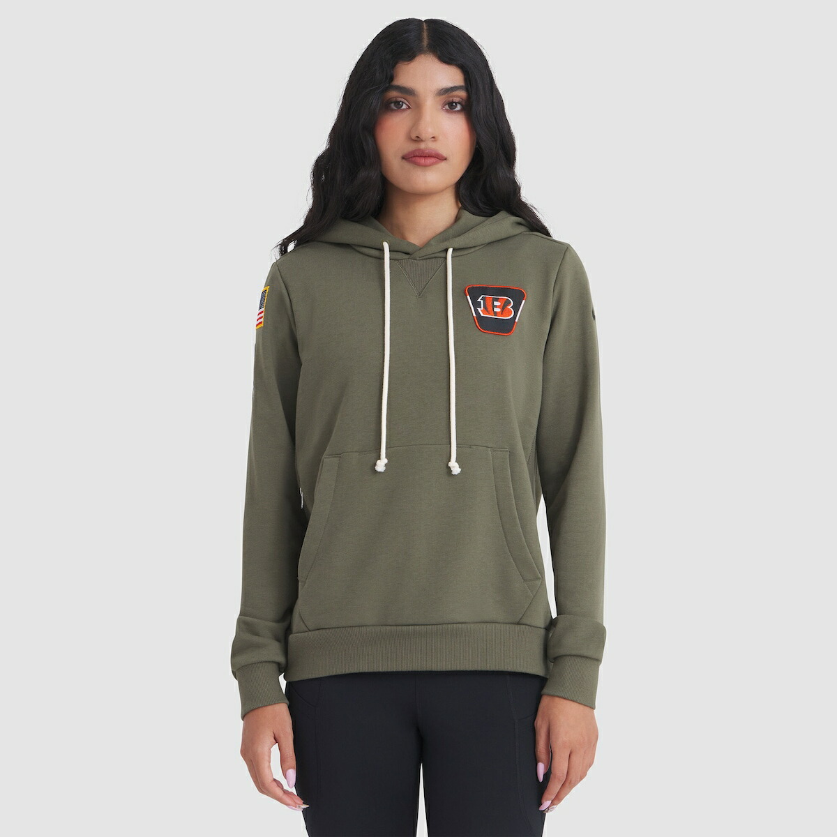 【公式グッズ】NFL ベンガルズ パーカー Nike/ナイキ レディース オリーブ (25 Women's Nike Salute to Service Sideline Dri-Fit Hoodie)