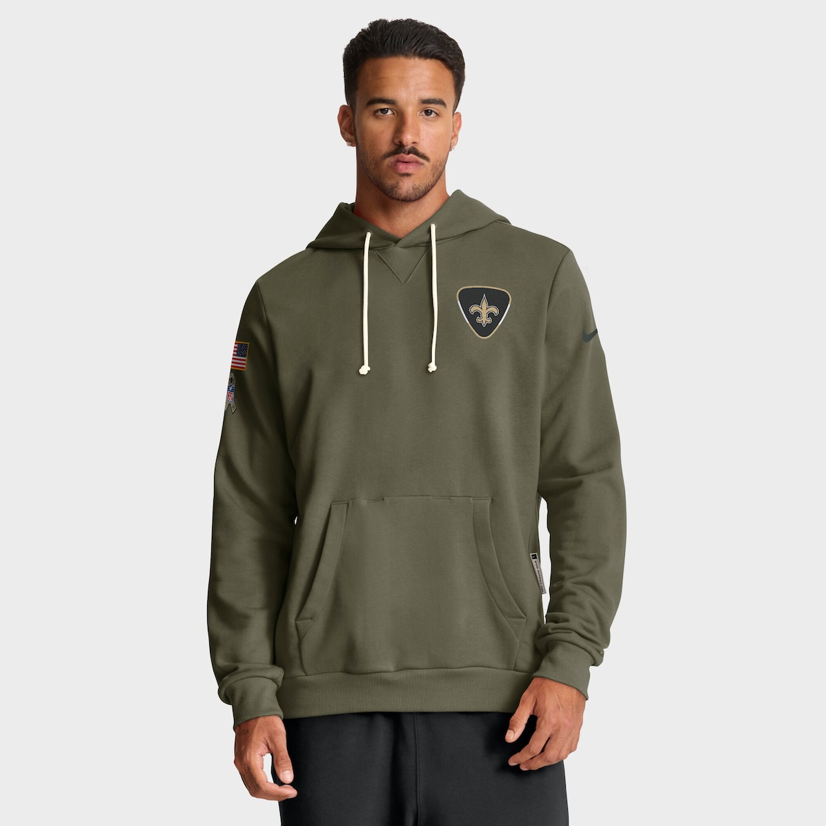 【公式グッズ】NFL セインツ パーカー Nike/ナイキ メンズ オリーブ (25 Men's Nike Salute to Service Sideline Dominant Force PO Hood)