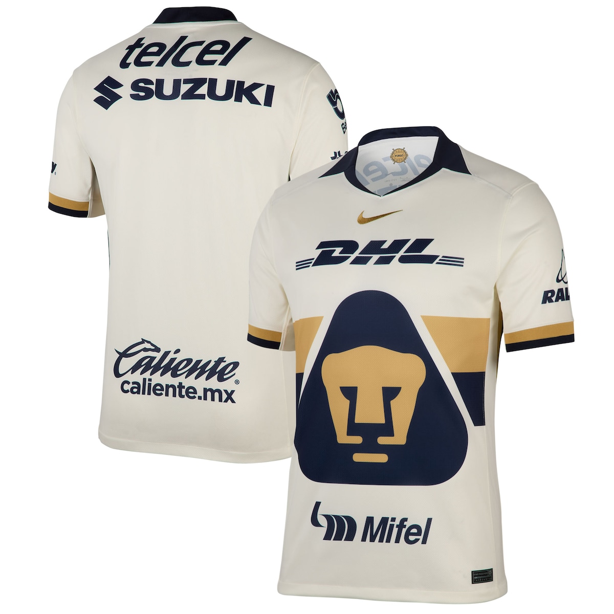 【公式グッズ】リーガMX プーマス ホーム ユニフォーム （レプリカ） Nike/ナイキ メンズ クリーム (NIK 2025/26 Men's Replica Jersey)｜Fanatics公式ストア 店