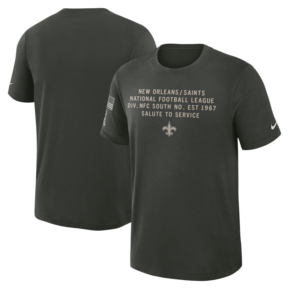 【公式グッズ】NFL セインツ Tシャツ Nike/ナイキ メンズ (25 Men's Nike Salute to Service SS Slub Tee)|Fanatics公式ストア 店