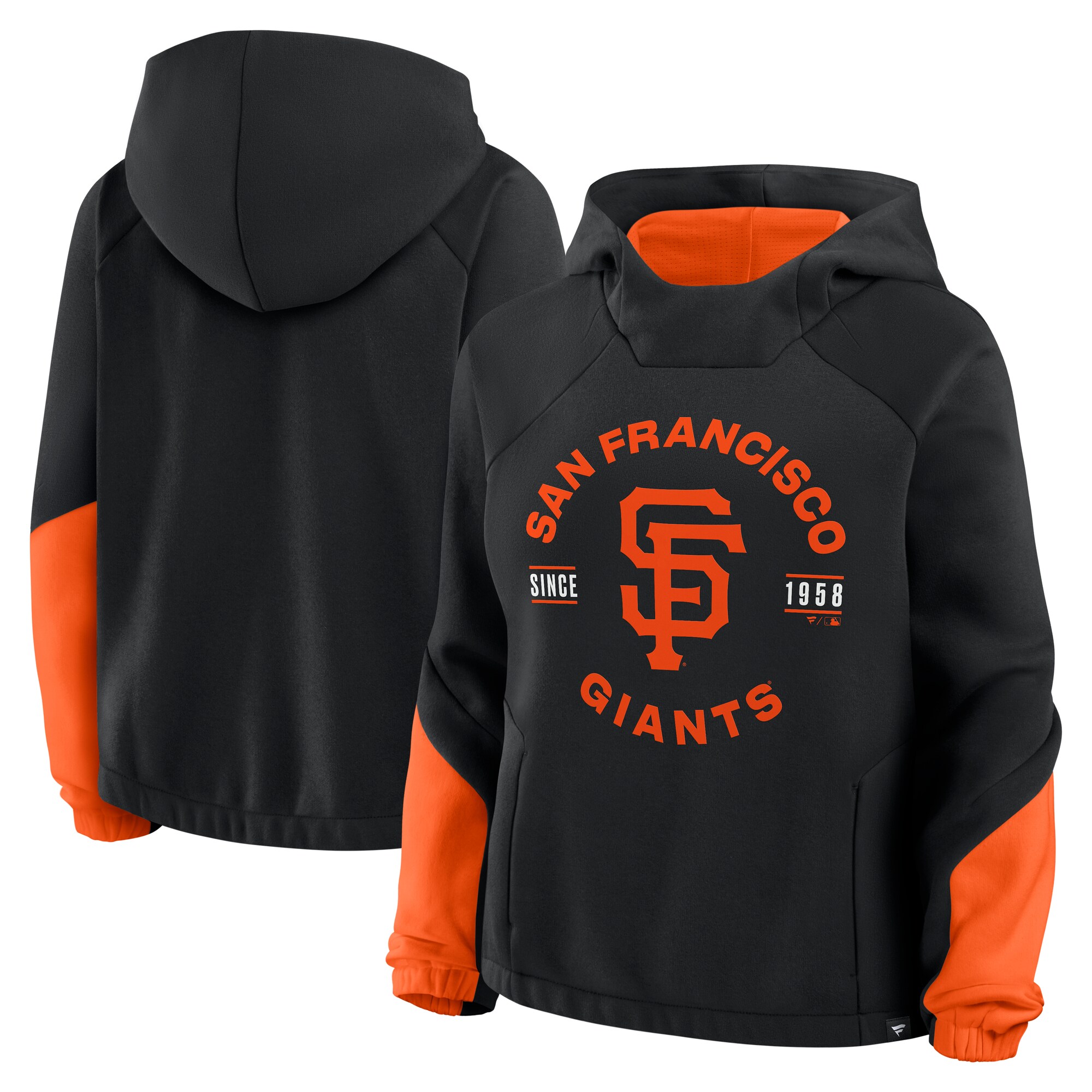 【公式グッズ】MLB ジャイアンツ パーカー Fanatics/ファナティクス レディース ブラック (FANATICS FLEECE POH)
