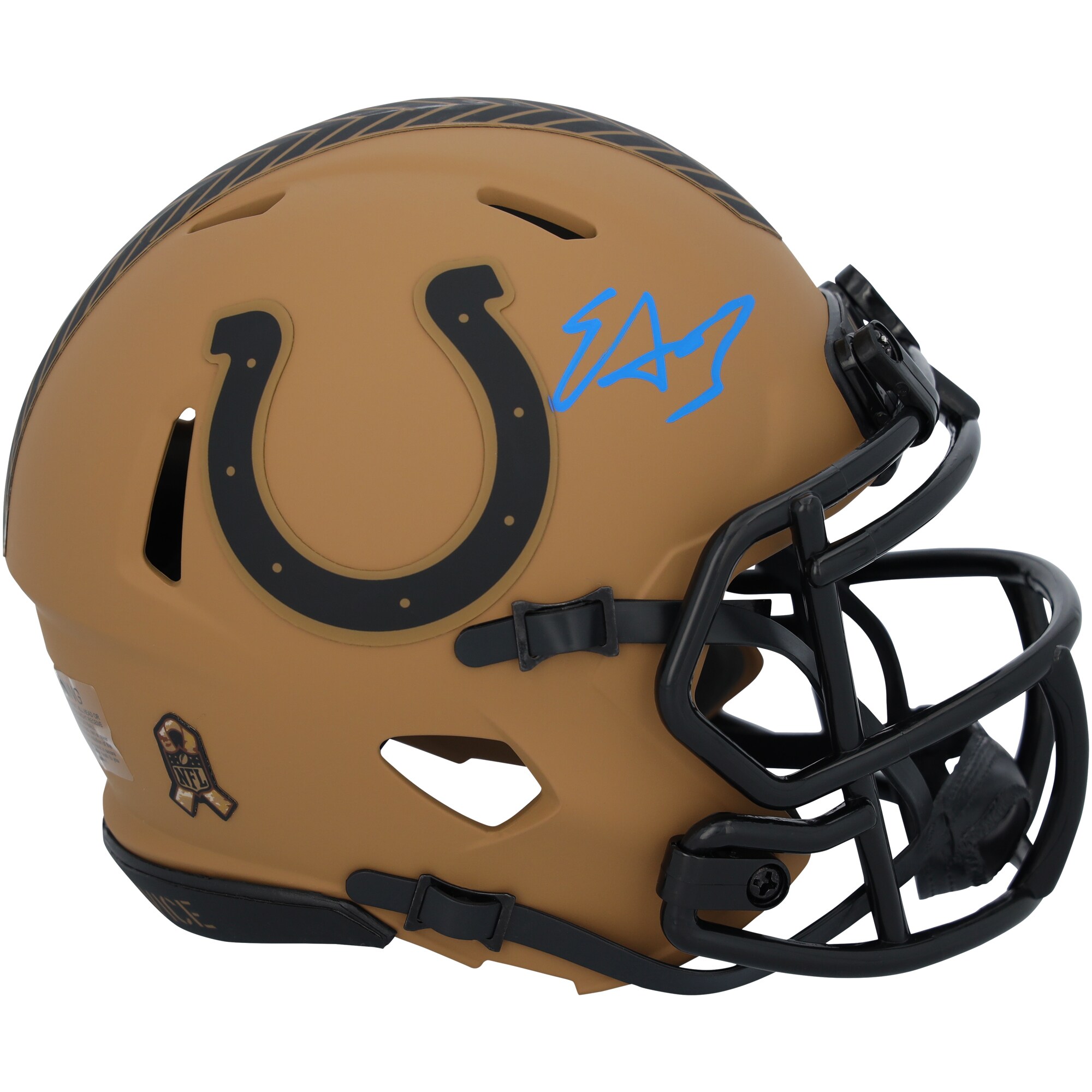【公式シリアル番号付き】NFL コルツ エジャリン・ジェームス 直筆サイン入り ミニヘルメット Fanatics Authentic/ファナティクスオーセンティック (AUT MINI HELMET 45856)｜Fanatics公式ストア 店