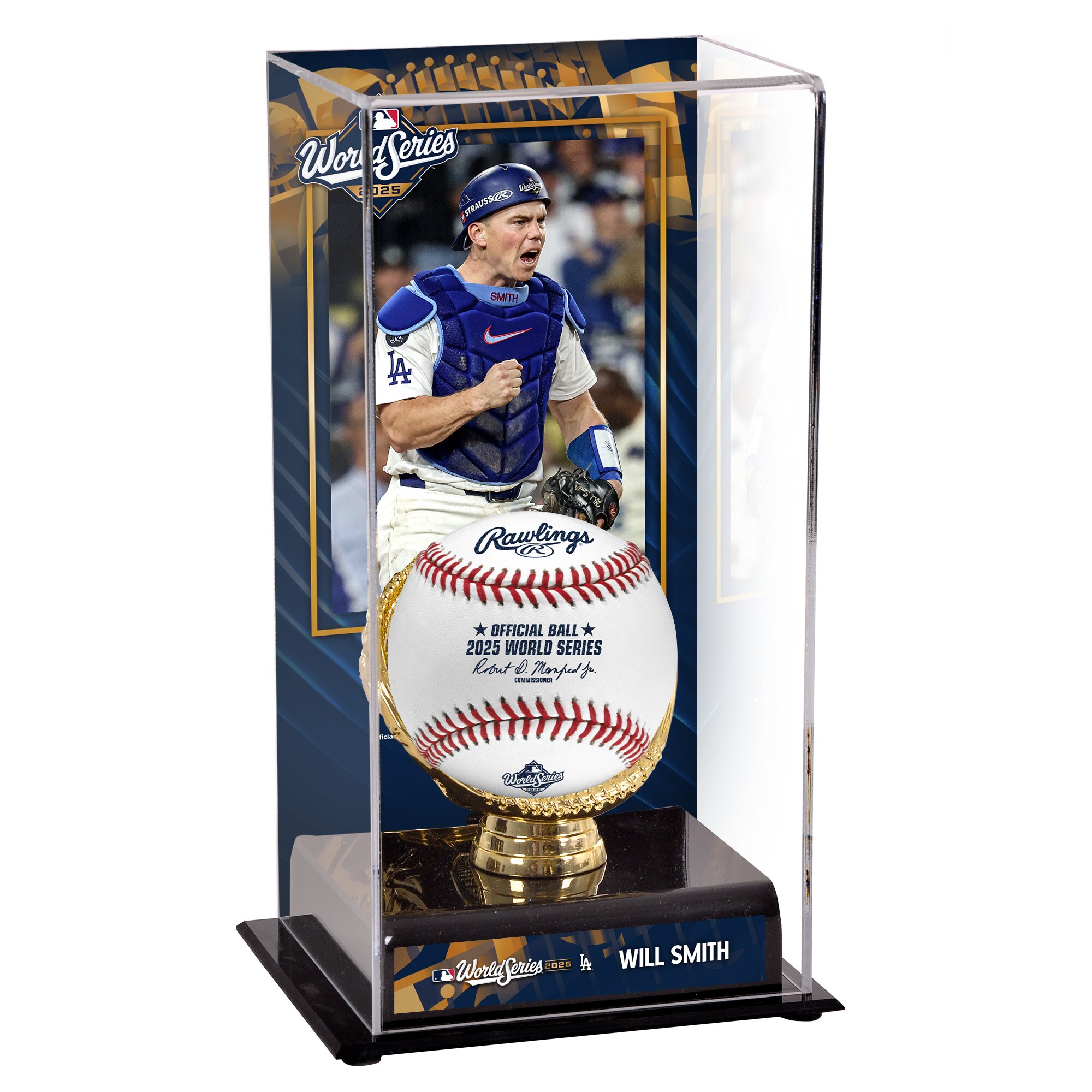 【公式グッズ】MLB ドジャース ウィル・スミス コレクタブル用 ワールドシリーズ優勝記念 野球ボールケース（ボール無し） Fanatics Authentic/ファナティクスオーセンティック (UNS 25 WS CHAMPS BSBL DISPLAY CASE 45959)｜Fanatics公式ストア 店