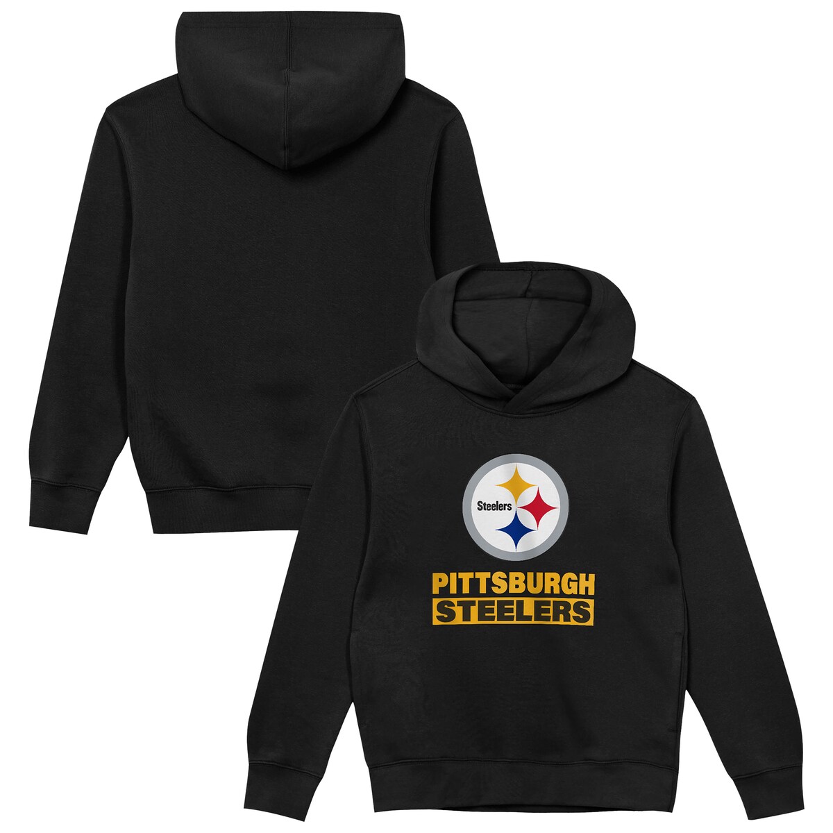 【公式グッズ】NFL スティーラーズ パーカー Outerstuff トドラー・幼児サイズ ブラック (25 NFL PRB Juvenile Back to Basics POH)