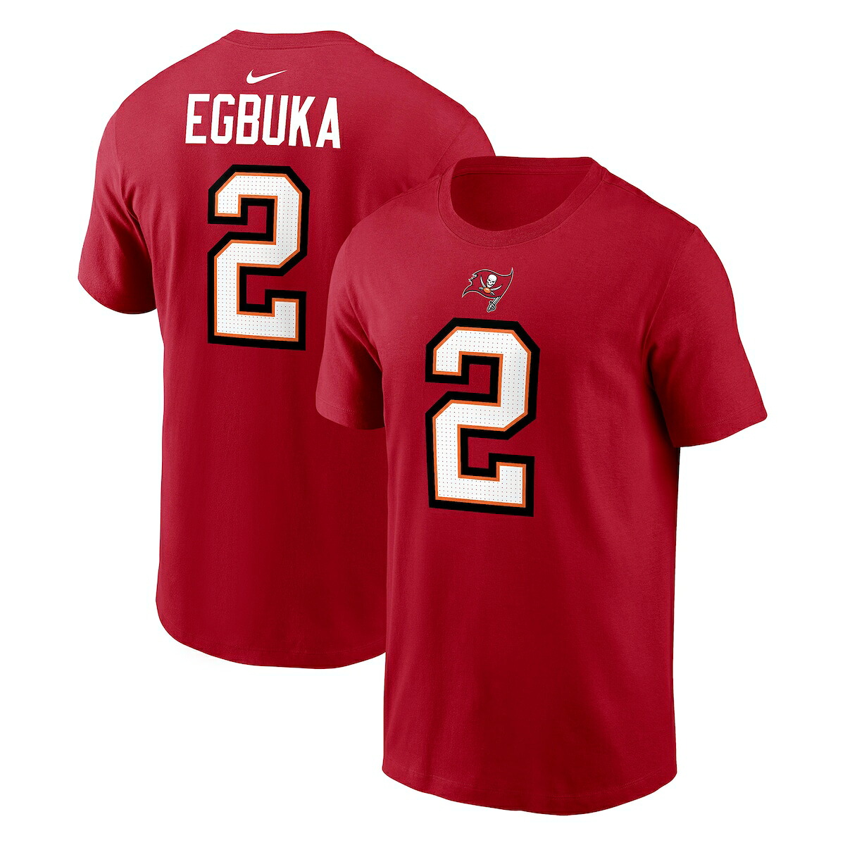 【公式グッズ】NFL バッカニアーズ エメカ・エブカ ネーム&ナンバー Tシャツ Nike/ナイキ メンズ レッド (23 Men's Nike Player N&N SST Expired Style)|Fanatics公式ストア 店