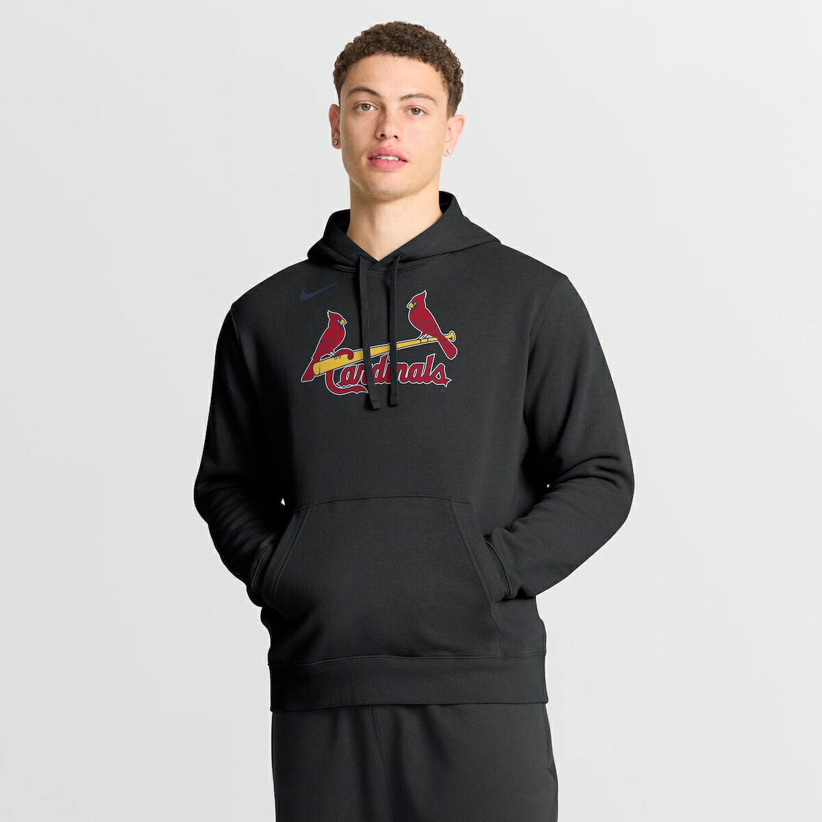 【公式グッズ】MLB カージナルス パーカー Nike/ナイキ メンズ ブラック (Men's Nike MLB Club Hood)|Fanatics公式ストア 店