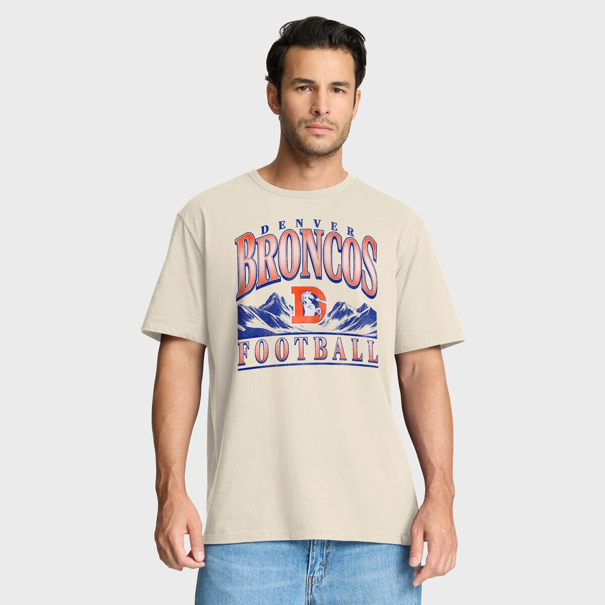 【公式グッズ】NFL ブロンコス Tシャツ Fanatics/ファナティクス メンズ クリーム (FANATICS COTTON SS TEE)