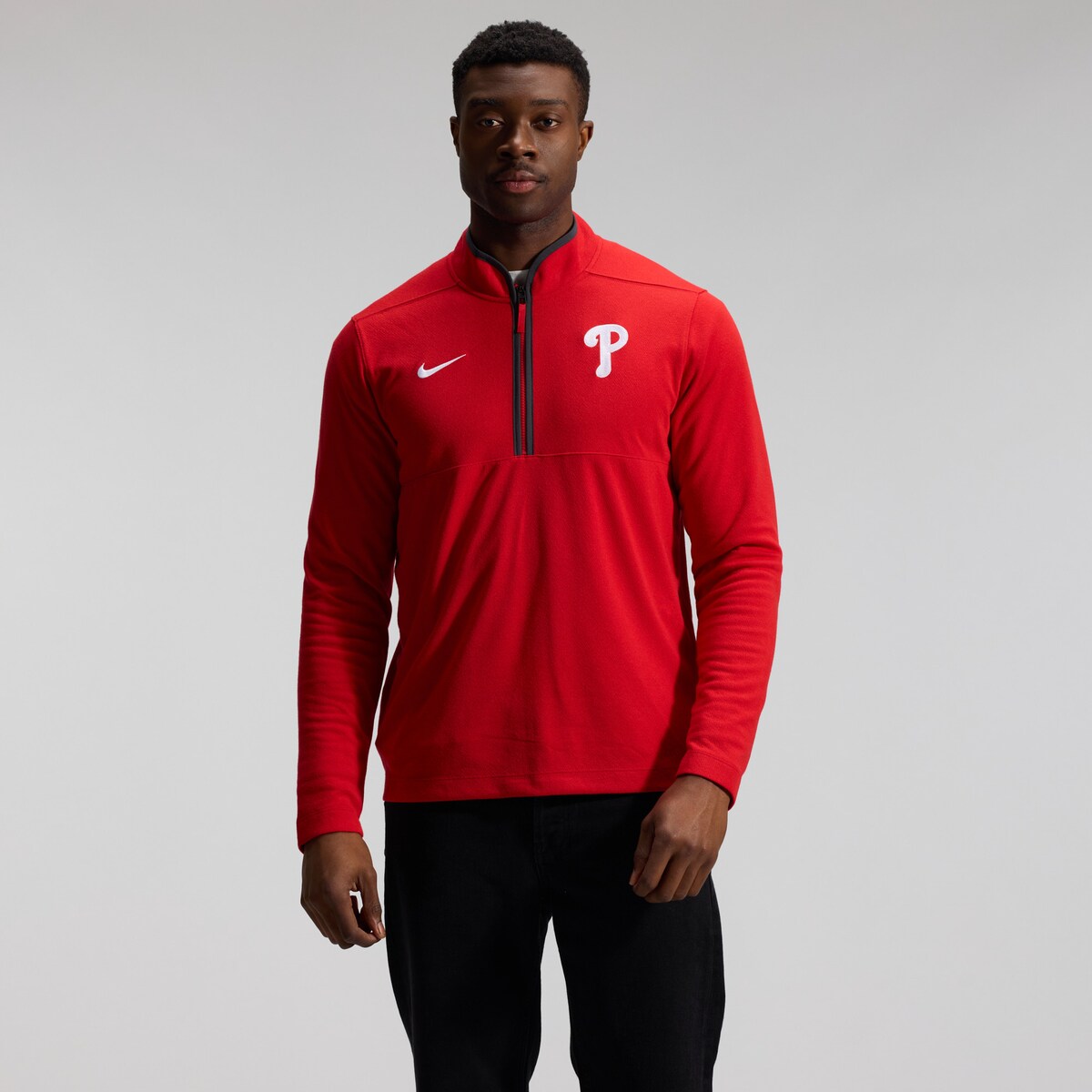 【公式グッズ】MLB フィリーズ プルオーバー Nike/ナイキ メンズ レッド (Men's Nike MLB Victory Half Zip)