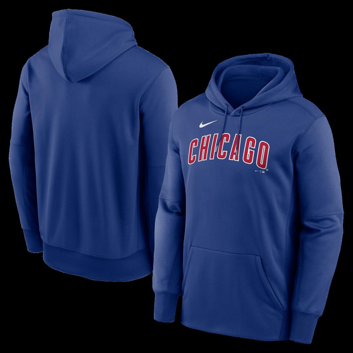 【公式グッズ】MLB カブス パーカー Nike/ナイキ メンズ ロイヤルブルー (Men's Nike MLB Primary Wordmark Therma Hood)