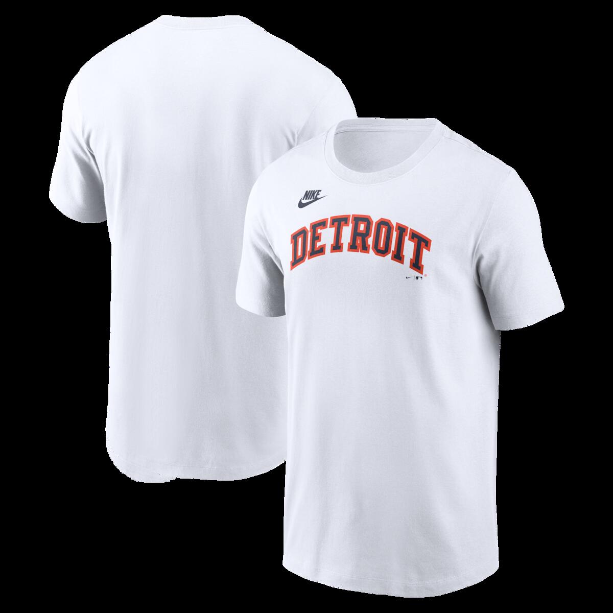 【公式グッズ】MLB タイガース Tシャツ Nike/ナイキ メンズ ホワイト (Men's Nike Cooperstown Wordmark Cotton Tee)