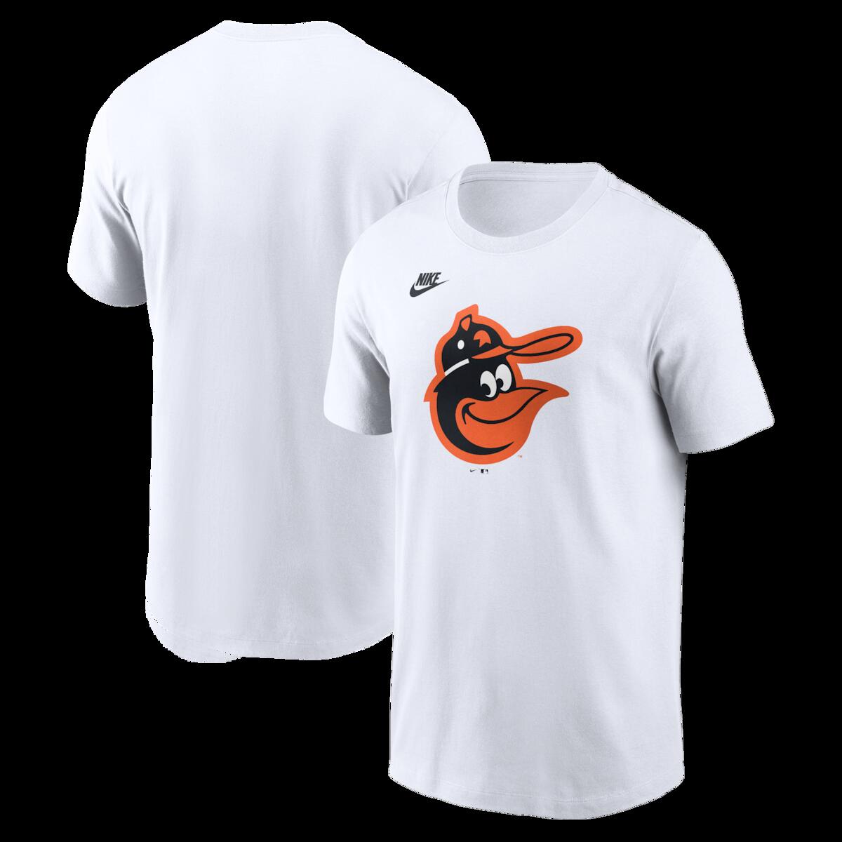 【公式グッズ】MLB オリオールズ Tシャツ Nike/ナイキ メンズ ホワイト (Men's Nike Cooperstown Team Logo Cotton Tee)