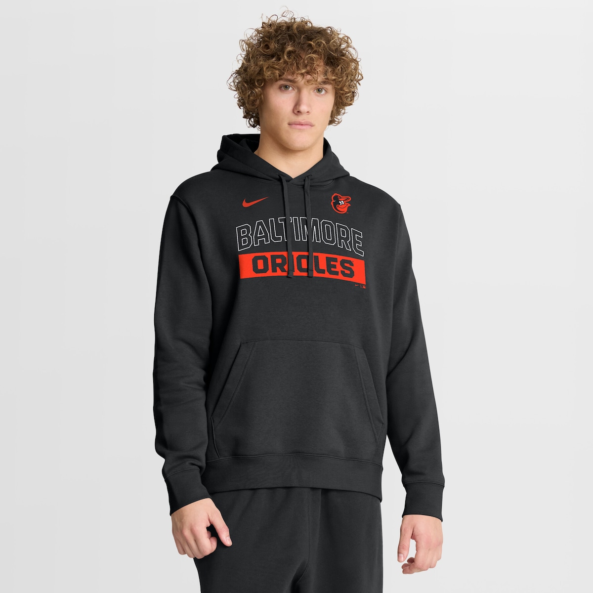 【公式グッズ】MLB オリオールズ パーカー Nike/ナイキ メンズ ブラック (Men's Nike MLB Club Hood)｜Fanatics公式ストア 店 14,913円