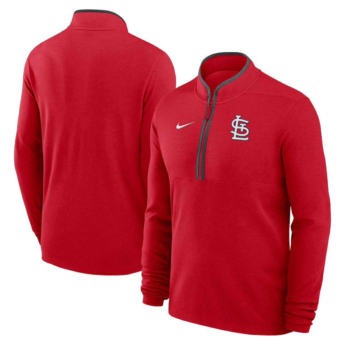 【公式グッズ】MLB カージナルス プルオーバー Nike/ナイキ メンズ レッド (Men's Nike MLB Victory Half Zip)