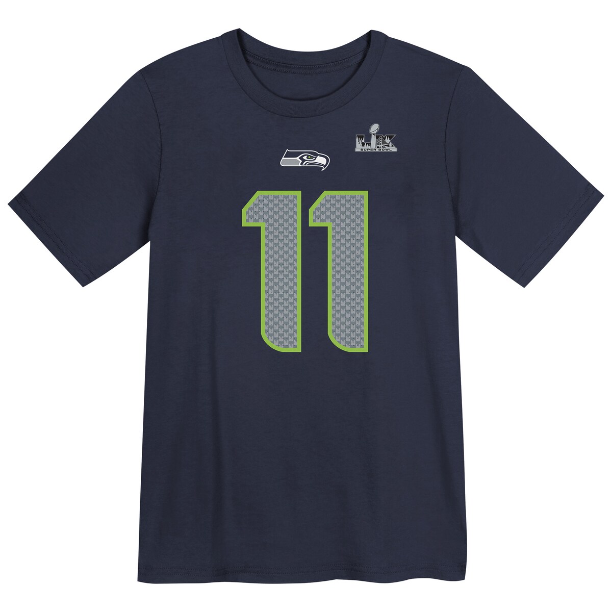 【公式グッズ】NFL 第60回スーパーボウル シーホークス ジャクソン・スミス＝ニジバ ネーム&ナンバー Tシャツ Nike/ナイキ トドラー・幼児サイズ (Juvenile Nike Sb60 Player N&N Sst)
