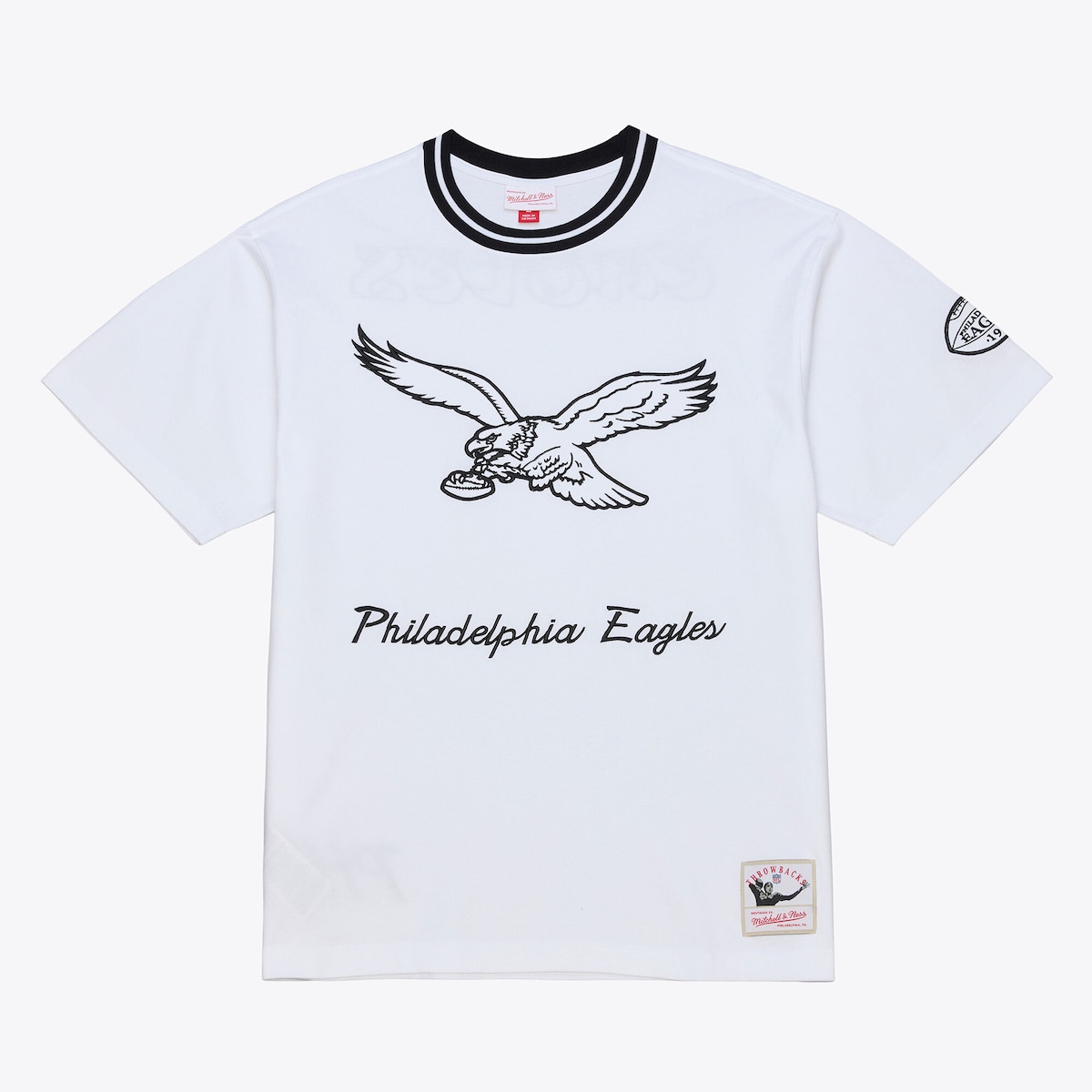 【公式グッズ】NFL イーグルス Tシャツ Mitchell & Ness/ミッチェル＆ネス メンズ ホワイト (NFL ARCTIC WHITE SS TEE)