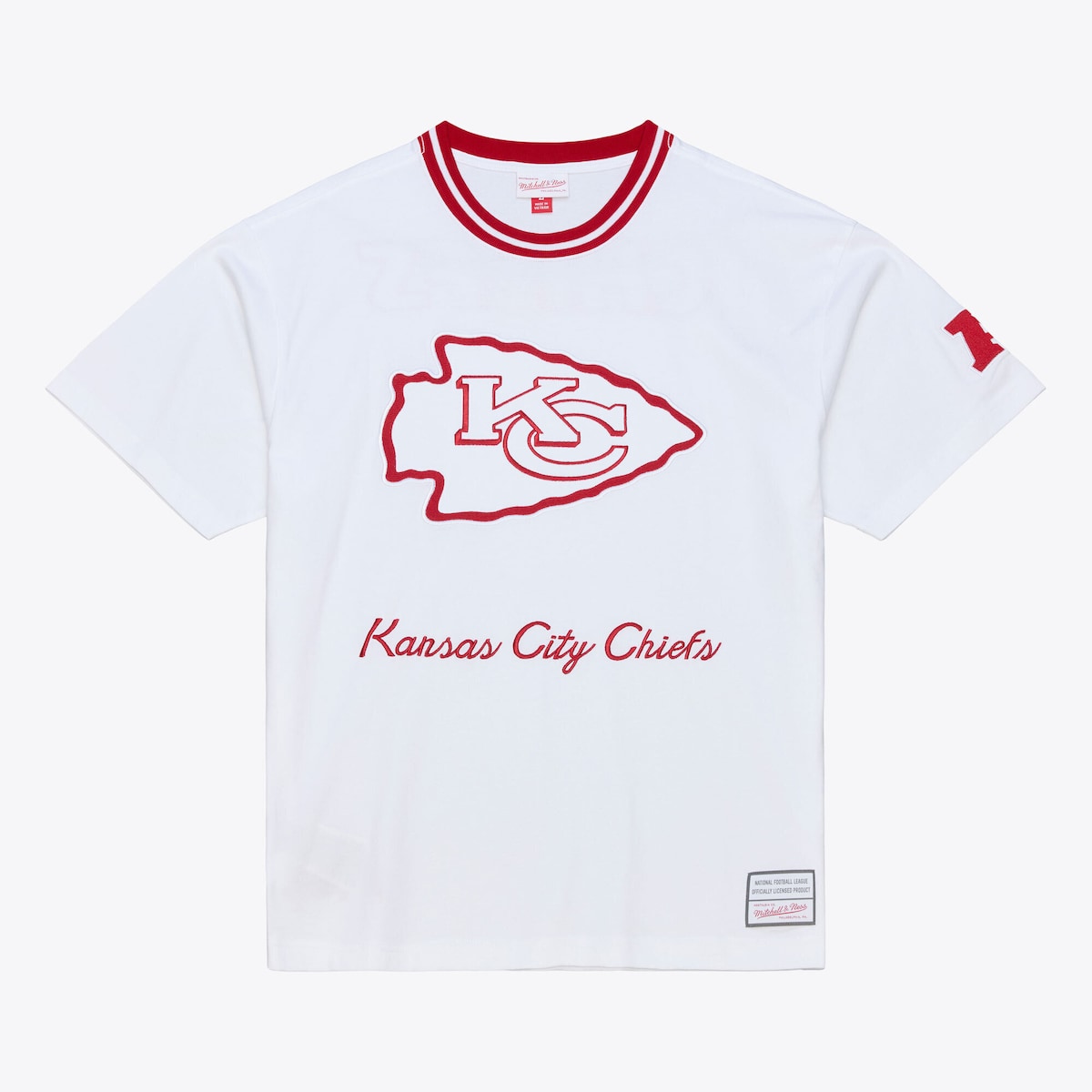 【公式グッズ】NFL チーフス Tシャツ Mitchell & Ness/ミッチェル＆ネス メンズ ホワイト (NFL ARCTIC WHITE SS TEE)｜Fanatics公式ストア 店