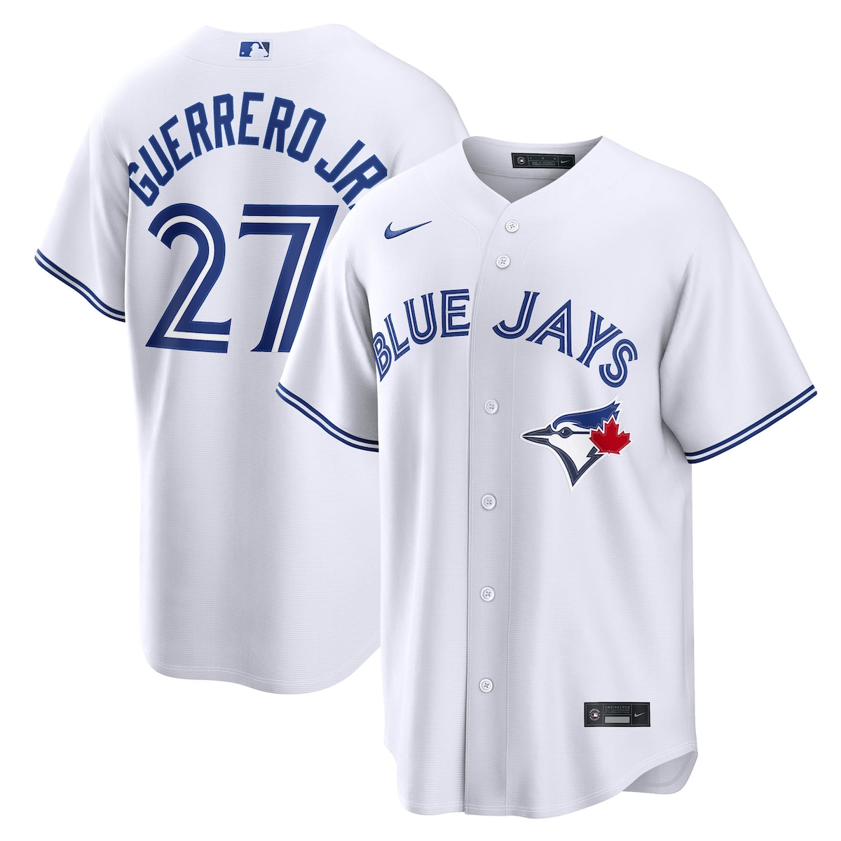 【公式グッズ】MLB ブルージェイズ ウラディミール・ゲレーロJr. ホーム ユニフォーム （レプリカ） Nike/ナイキ メンズ ホワイト (Nike 2026 Men's Replica RP26 Core Jersey - Starter Player)