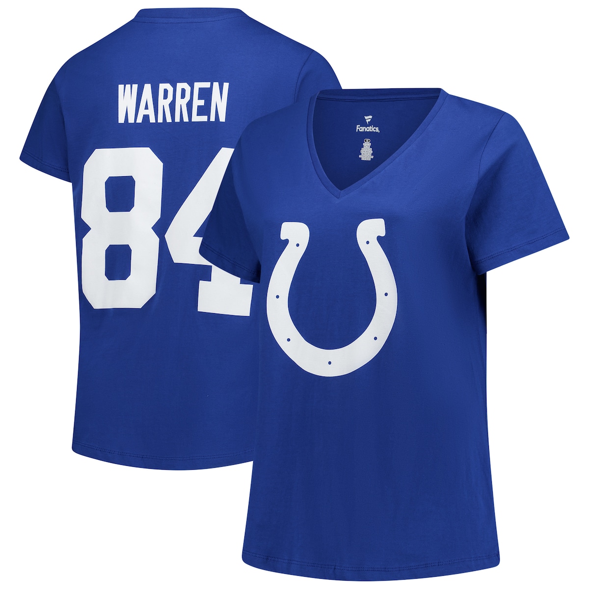 【公式グッズ】NFL コルツ タイラー・ウォーレン ネーム&ナンバー Tシャツ Fanatics/ファナティクス レディース ロイヤルブルー (Women's Plus Size Player N&N SST)