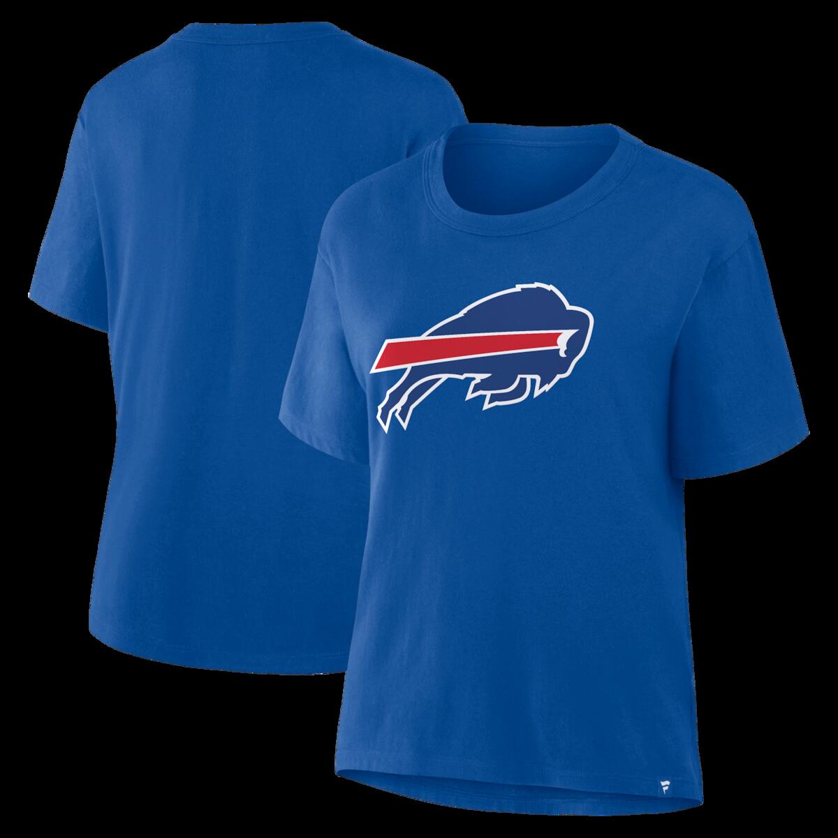 【公式グッズ】NFL ビルズ Tシャツ Fanatics/ファナティクス レディース ロイヤルブルー (NFL Womens Fanatics Essential Legacy Cotton SST - R)