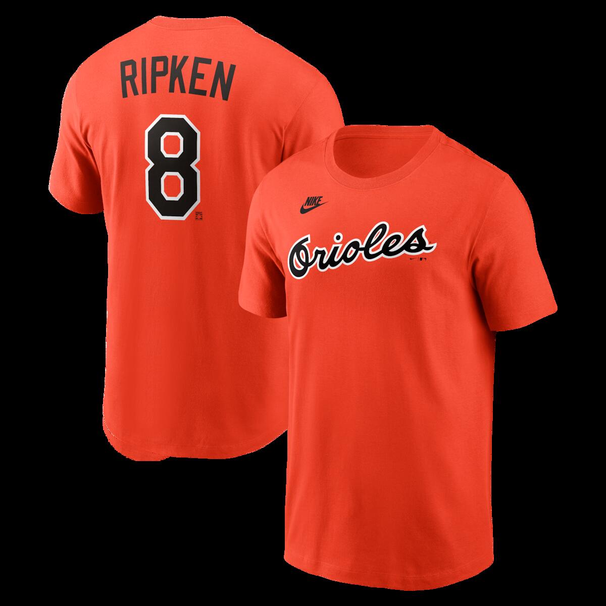 【公式グッズ】MLB オリオールズ カル・リプケンJr. ネーム&ナンバー Tシャツ Nike/ナイキ メンズ オレンジ (Nike Men's Cooperstown N&N Tee - 2026)|Fanatics公式ストア 店