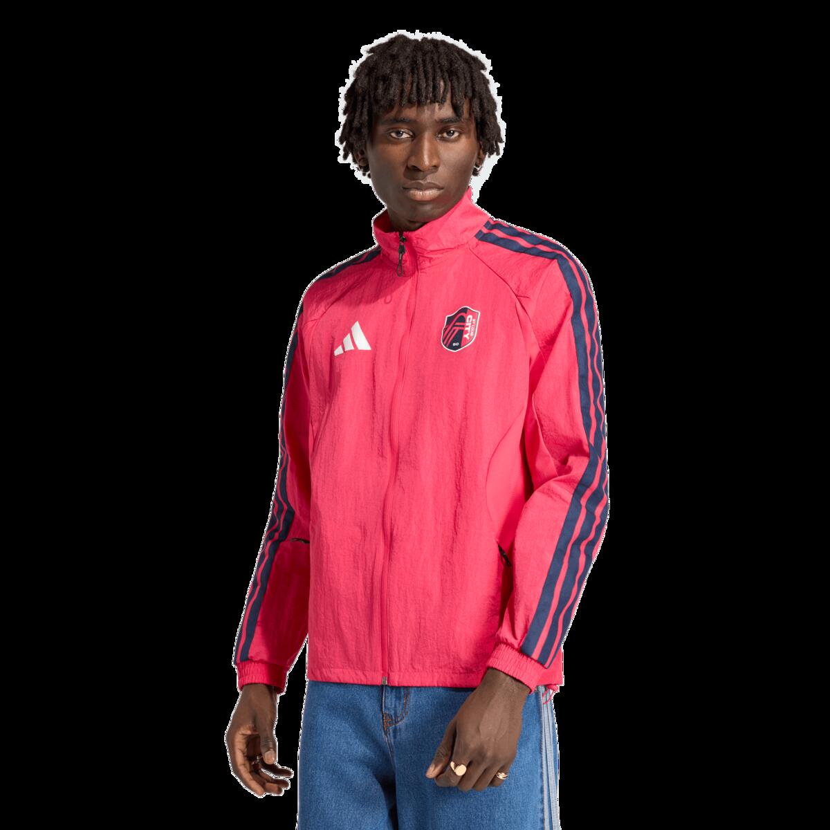 【公式グッズ】MLS セントルイス・シティSC ジャケット Adidas/アディダス メンズ レッド (ADI Men's S26 Anthem Jacket)
