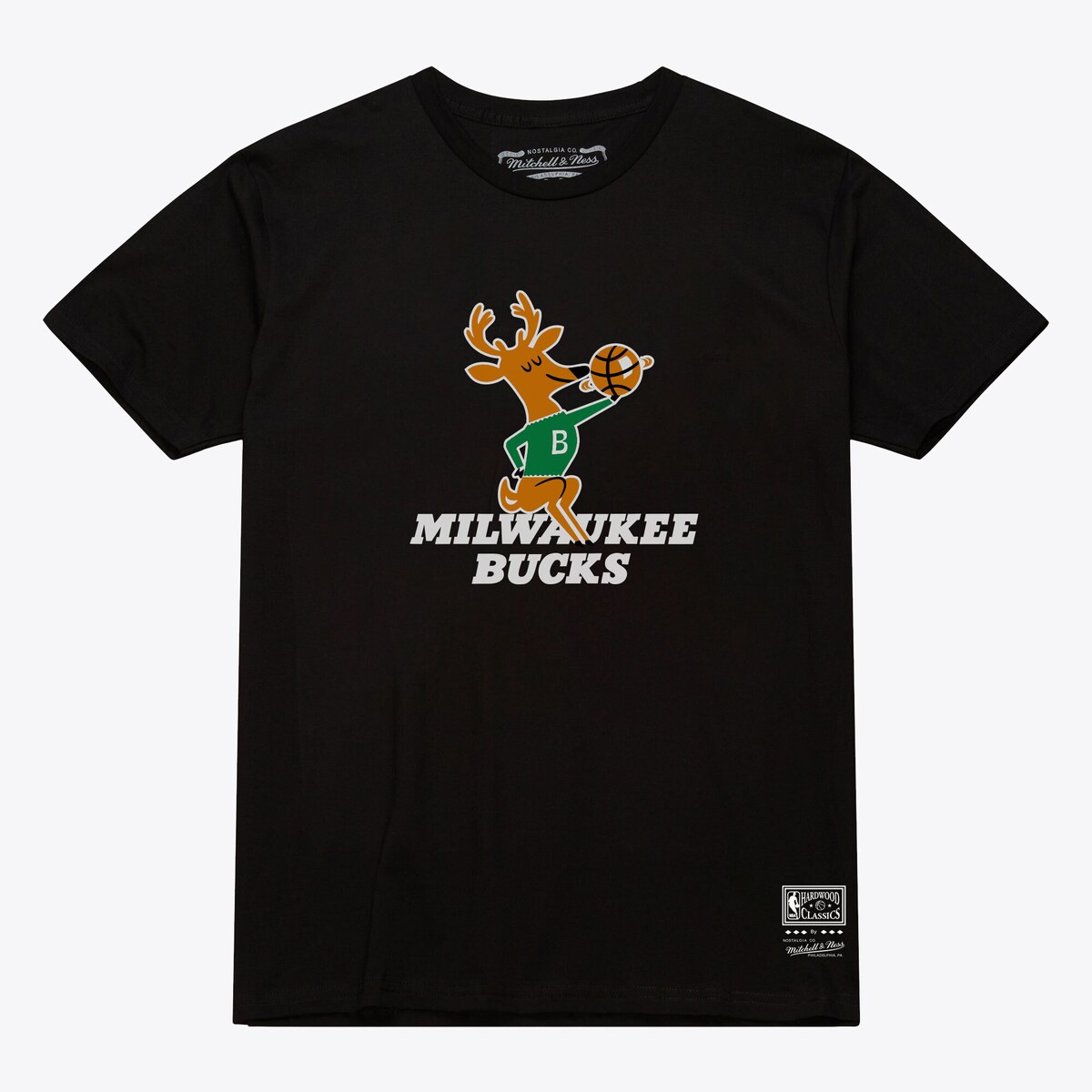 【公式グッズ】NBA バックス Tシャツ Mitchell & Ness/ミッチェル＆ネス メンズ ブラック (NBA MVP ARCH TEE)