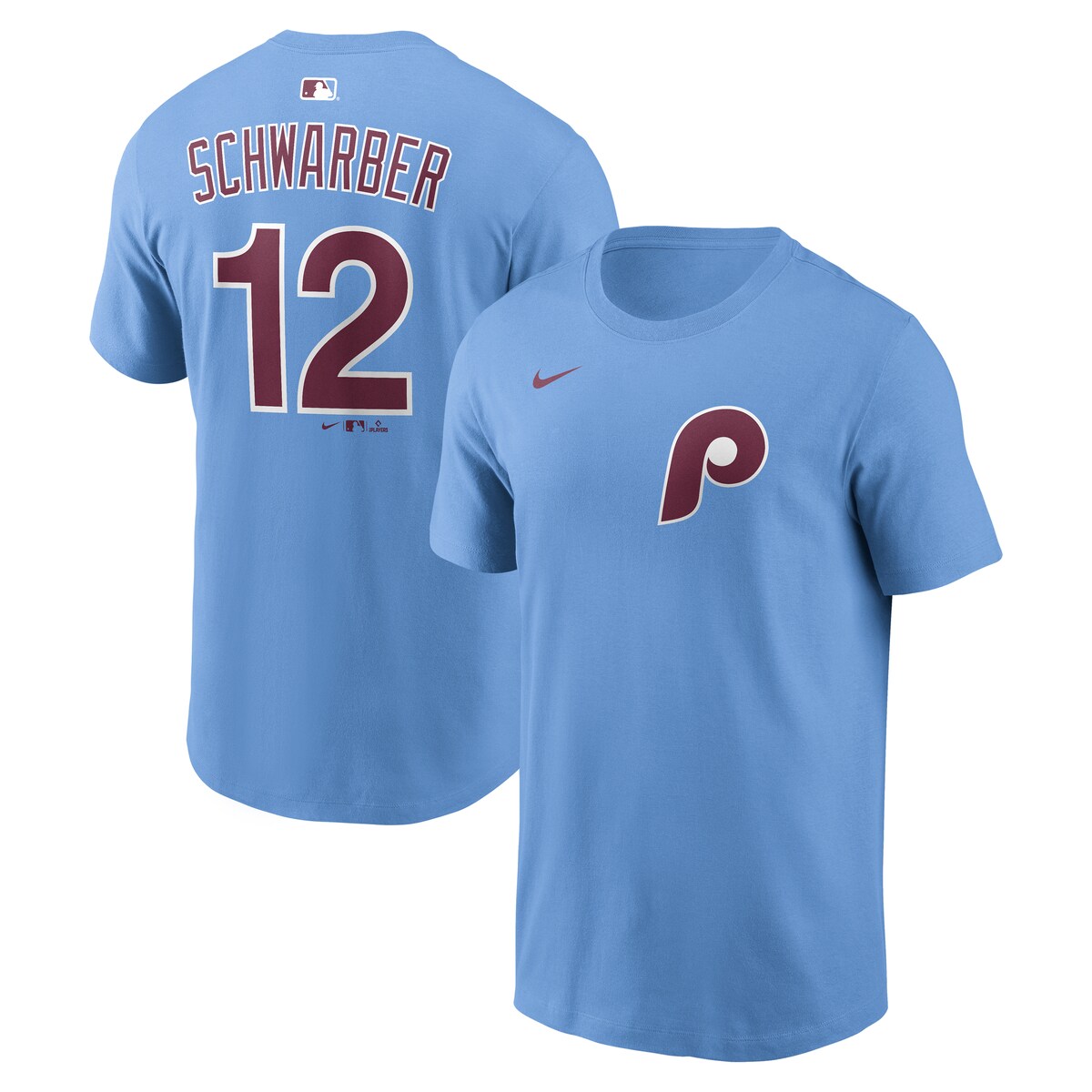 【公式グッズ】MLB フィリーズ カイル・シュワーバー ネーム&ナンバー Tシャツ Nike/ナイキ メンズ ライトブルー (Nike 2026 Men's N&N League Seasonal Tee)｜Fanatics公式ストア 店