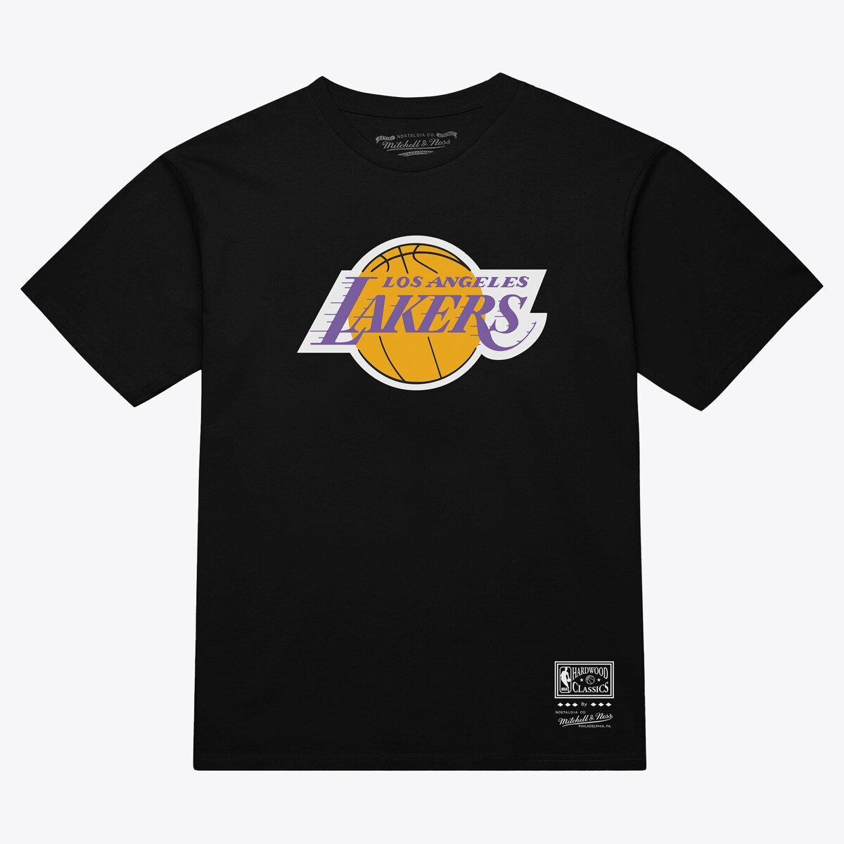 【公式グッズ】NBA レイカーズ Tシャツ Mitchell & Ness/ミッチェル＆ネス メンズ ブラック (NBA MVP ARCH TEE)
