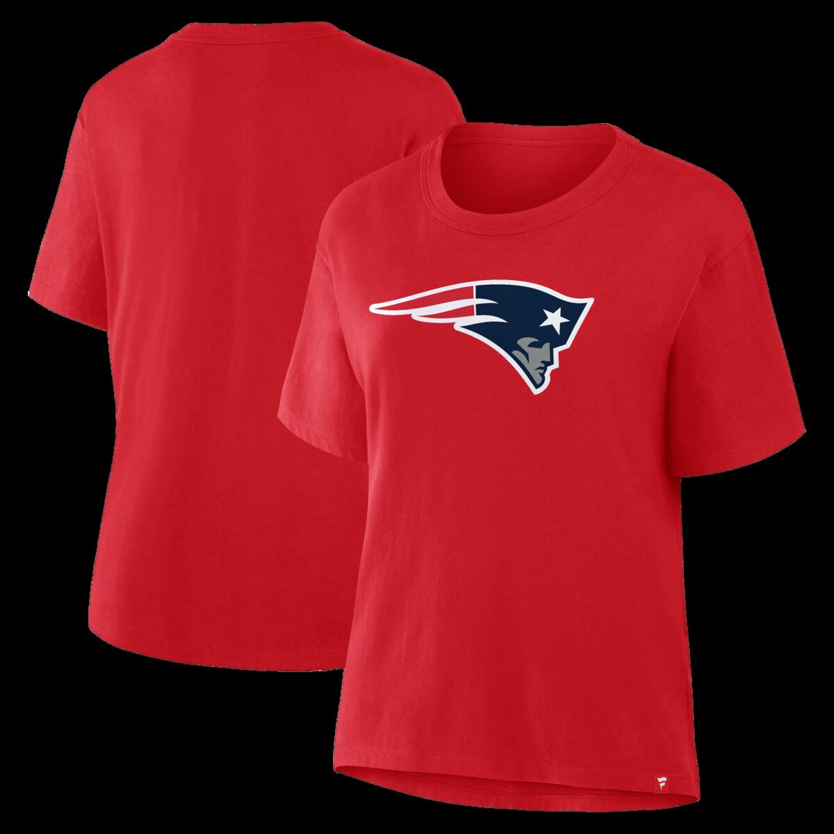 【公式グッズ】NFL ペイトリオッツ Tシャツ Fanatics/ファナティクス レディース レッド (NFL Womens Fanatics Essential Legacy Cotton SST - R)