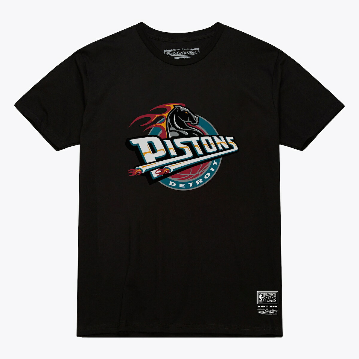 【公式グッズ】NBA ピストンズ Tシャツ Mitchell & Ness/ミッチェル＆ネス メンズ ブラック (NBA MVP ARCH TEE)｜Fanatics公式ストア 店 7,993円