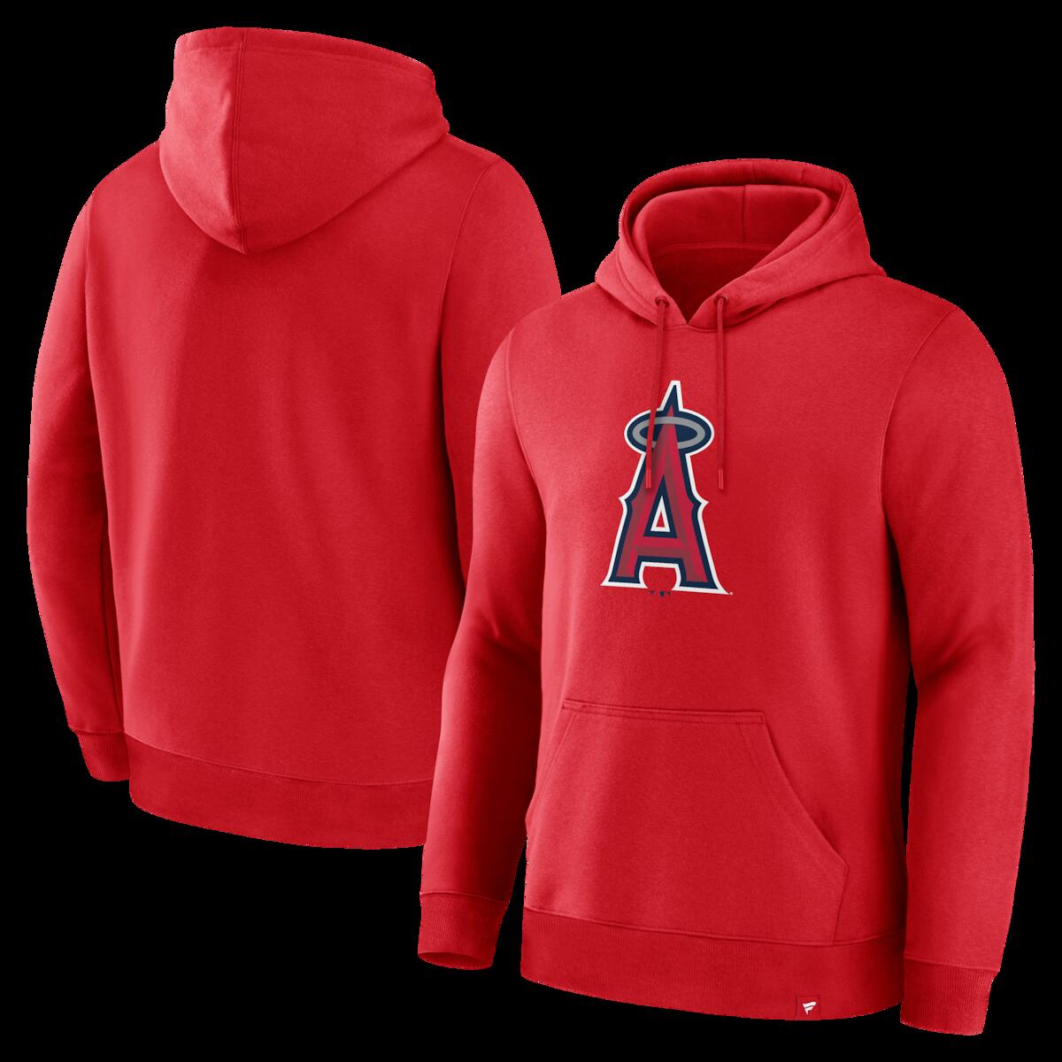 【公式グッズ】MLB エンゼルス パーカー Fanatics/ファナティクス メンズ レッド (FANATICS PRIMARY LOGO LEGACY FLEECE POH)