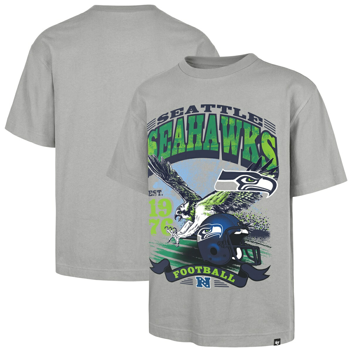 【公式グッズ】NFL シーホークス Tシャツ '47/フォーティーセブン メンズ グレイ (REGIONAL FOUNDATION TEE MEN)｜Fanatics公式ストア 店