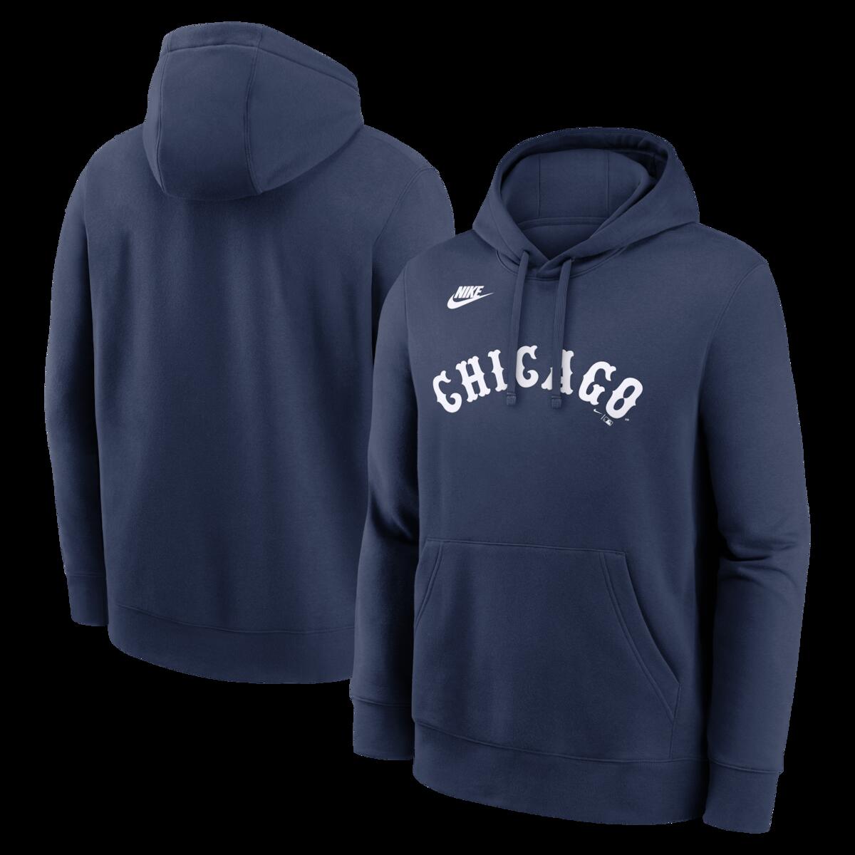 【公式グッズ】MLB ホワイトソックス パーカー Nike/ナイキ メンズ ネイビー (Men's Nike MLB Cooperstown Wordmark Club Hood)