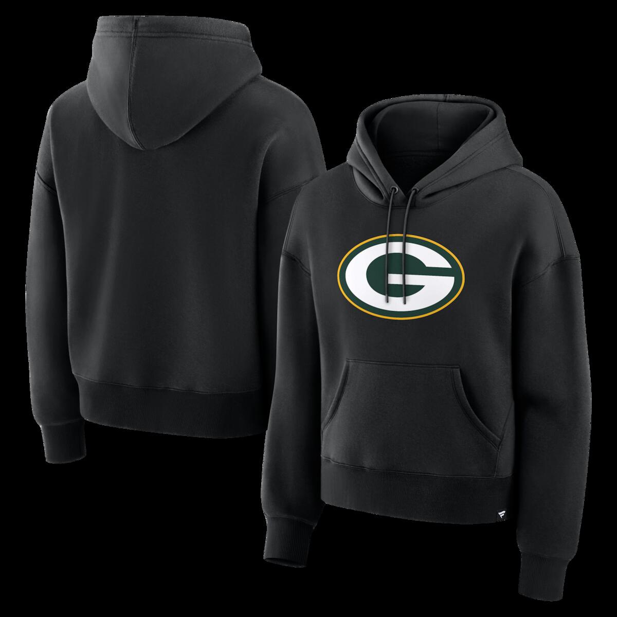 【公式グッズ】NFL パッカーズ パーカー Fanatics/ファナティクス レディース ブラック (NFL Womens Fanatics Essential Logo Legacy POH - R)