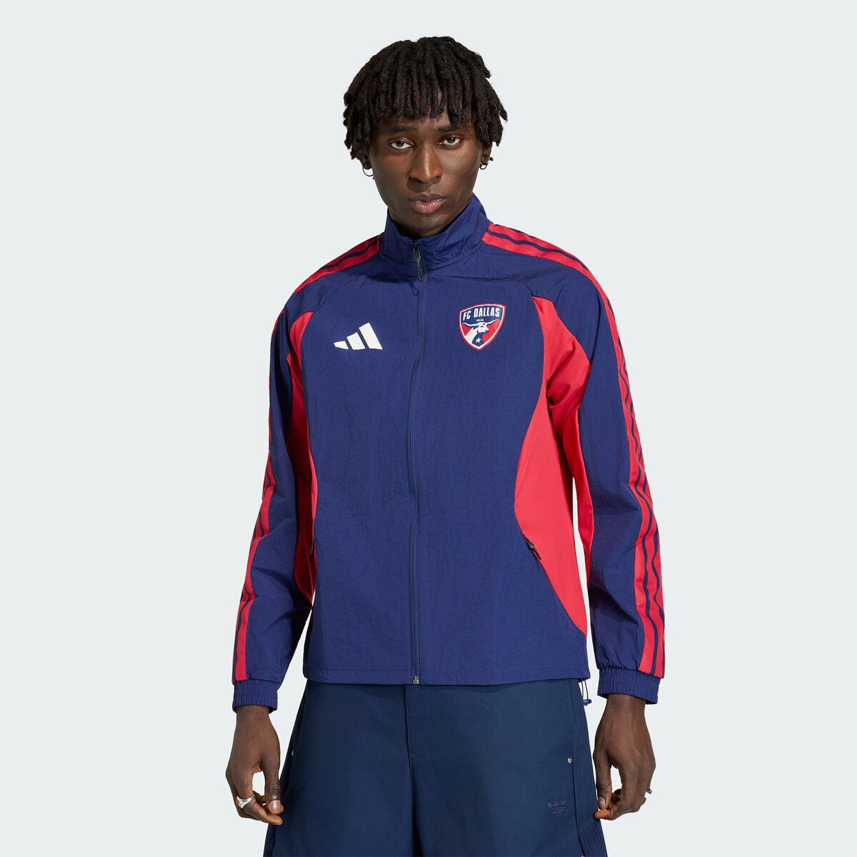 【公式グッズ】MLS FCダラス ジャケット Adidas/アディダス メンズ ブルー (ADI Men's S26 Anthem Jacket)
