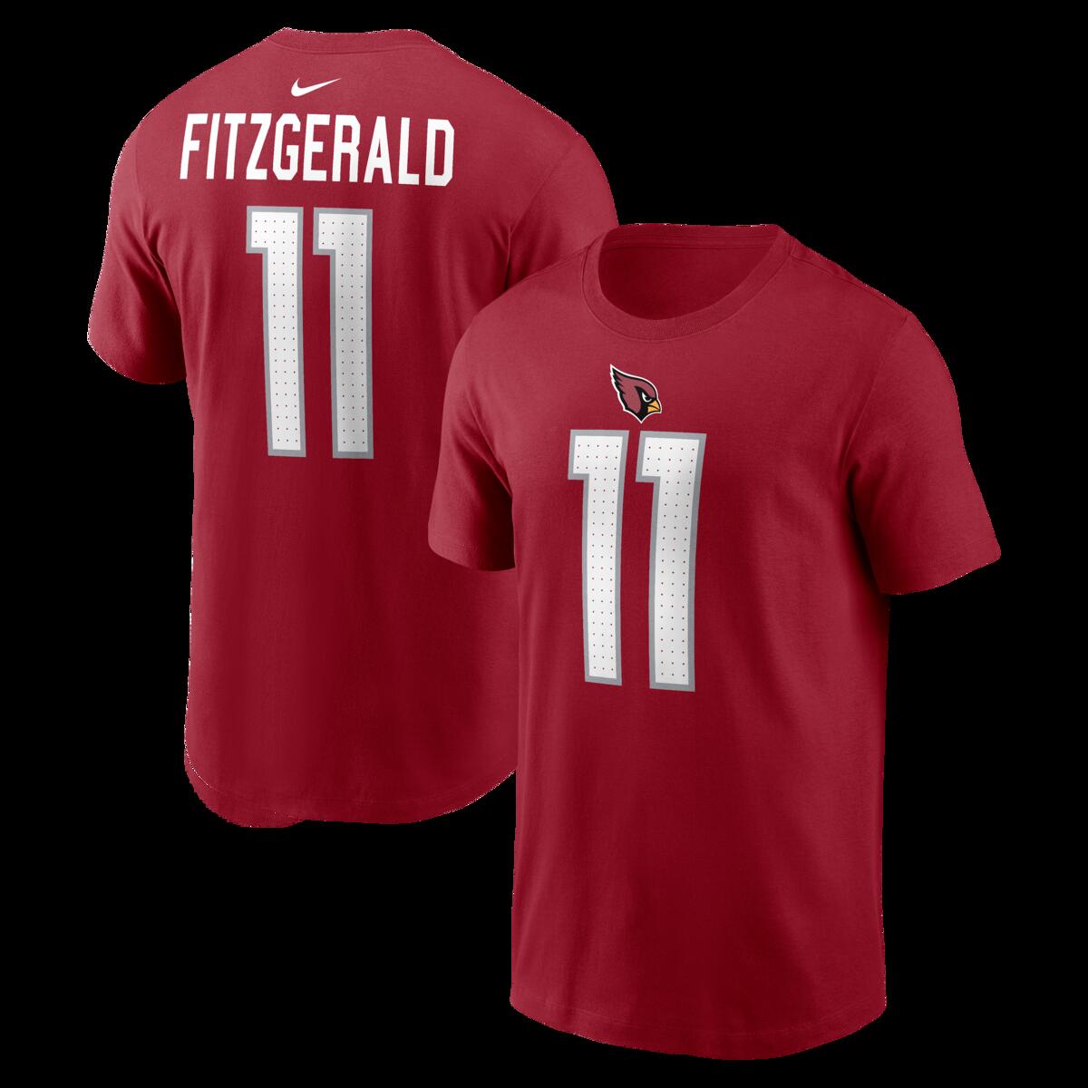 【公式グッズ】NFL カーディナルス ラリー・フィッツジェラルド ネーム&ナンバー Tシャツ Nike/ナイキ メンズ カージナルレッド (Men's NFL Nike Retired Player N&N Tee)